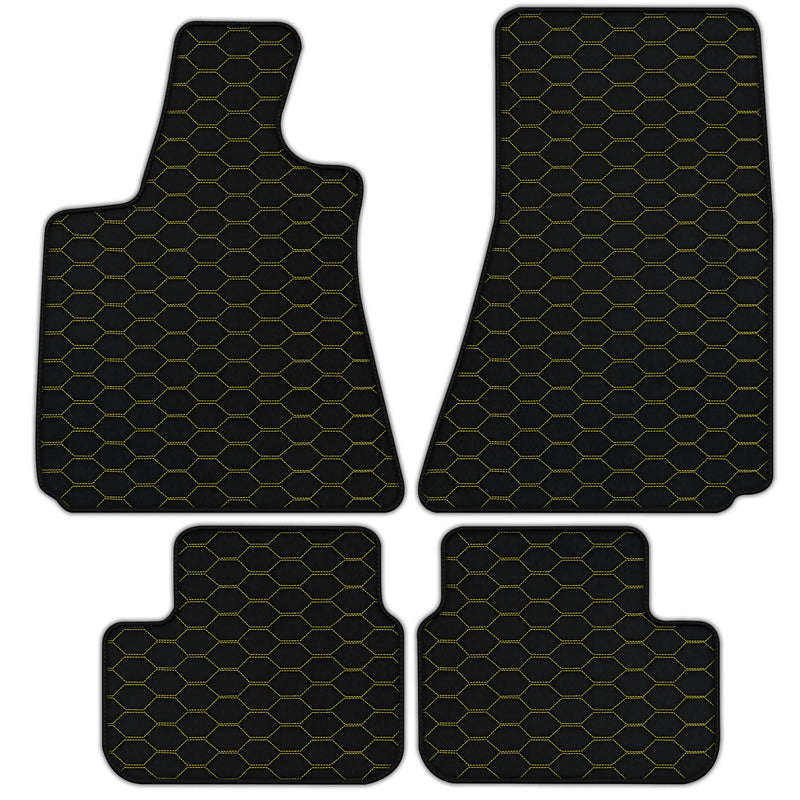 Customizable Leather Floor Mats with Divario Pattern for Maserati Ghibli (2013-2022)