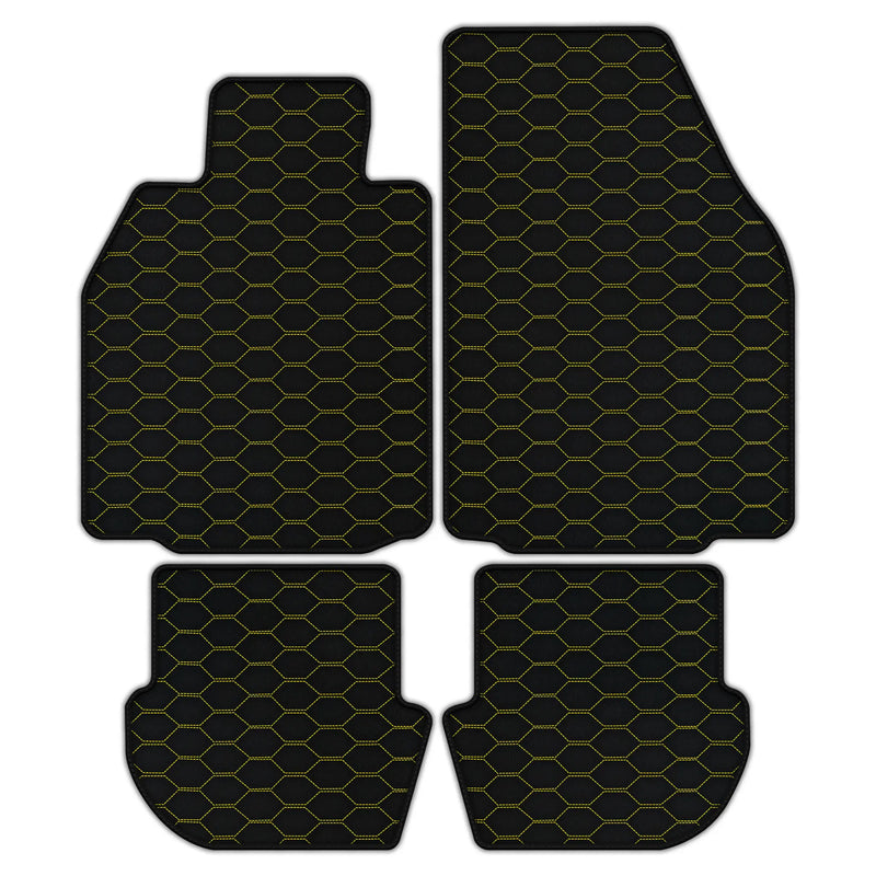 Customizable Leather Floor Mats with Divario Pattern for Porsche 911 - 997 (2004-2012)