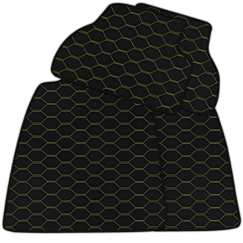 Customizable Leather Floor Mats with Divario Pattern for Audi A4 - B5 Avant (1996 - 1999)