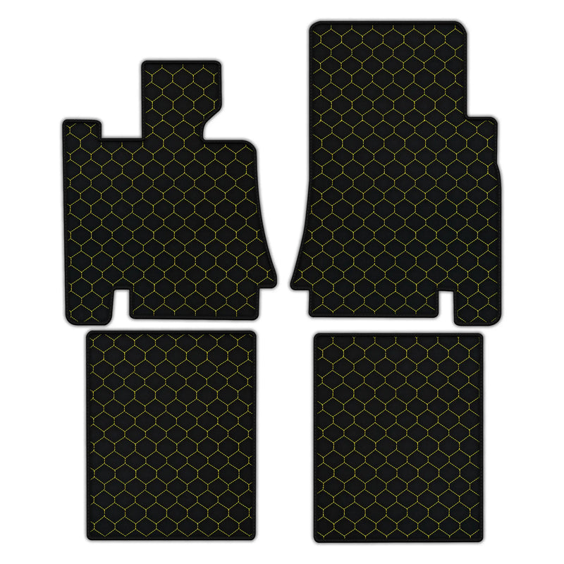 Customizable Leather Floor Mats with Hex Pattern for Bentley Red Label RL (1998-2009)