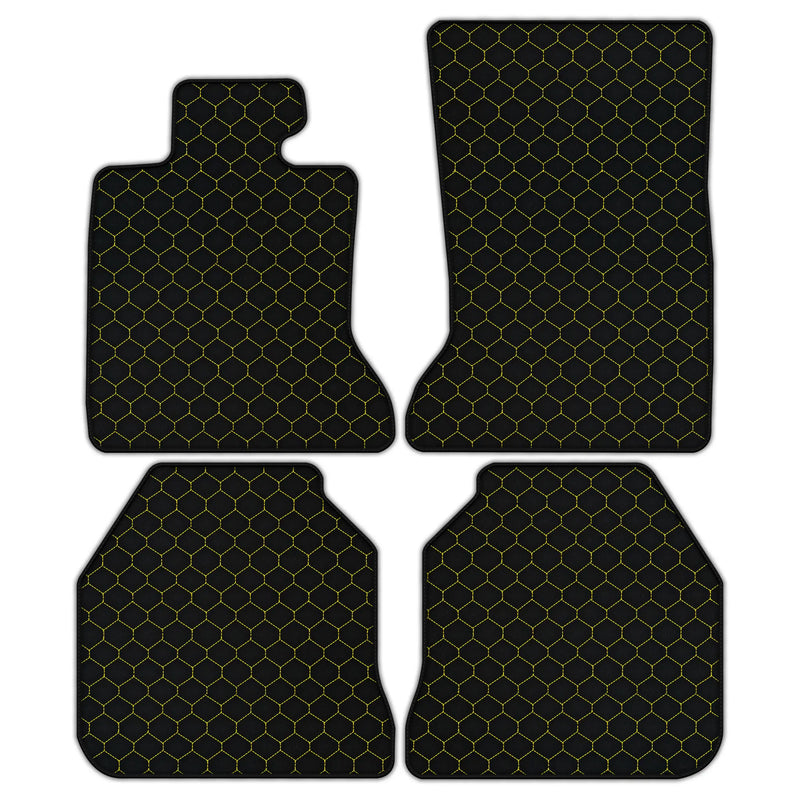Customizable Leather Floor Mats with Hex Pattern for Rolls Royce Ghost Series I (2010–2020)