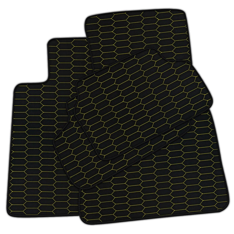 Customizable Leather Floor Mats with Raptor Hex Pattern for BMW G32 5-door Gran Turismo (2017-2020)