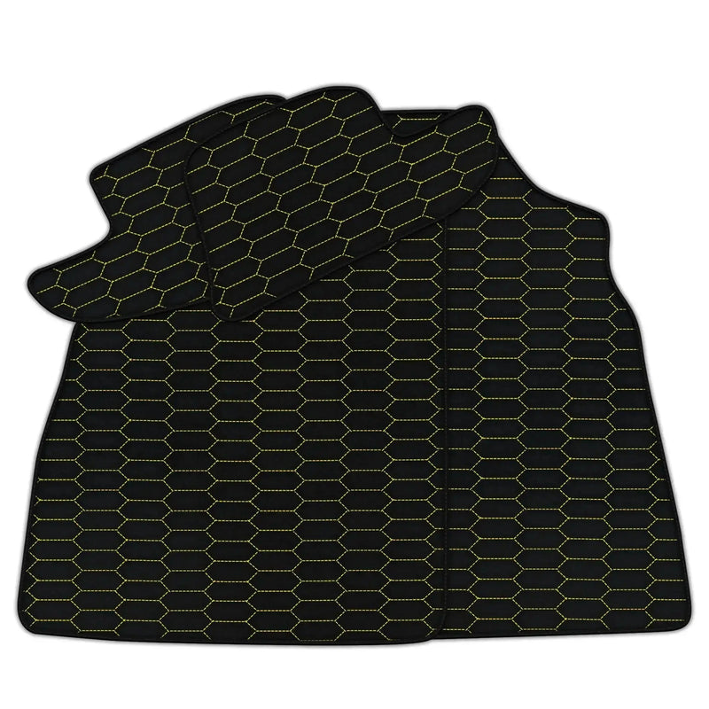 Customizable Leather Floor Mats with Raptor Hex Pattern for Bentley Continental GTC (2006–2011)