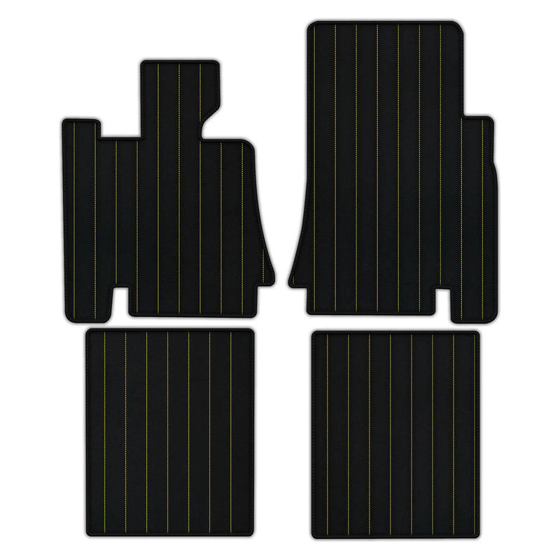 Customizable Leather Floor Mats with Line Pattern for Bentley Red Label RL (1998-2009)