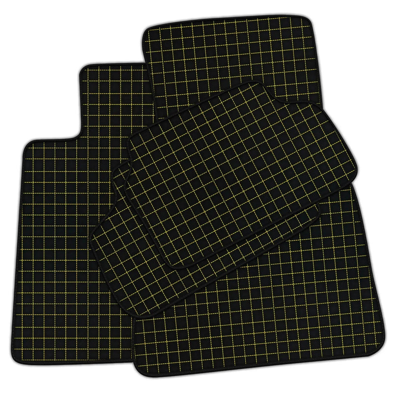 Customizable Leather Floor Mats with Square Pattern for BMW U06 (2022-2026)