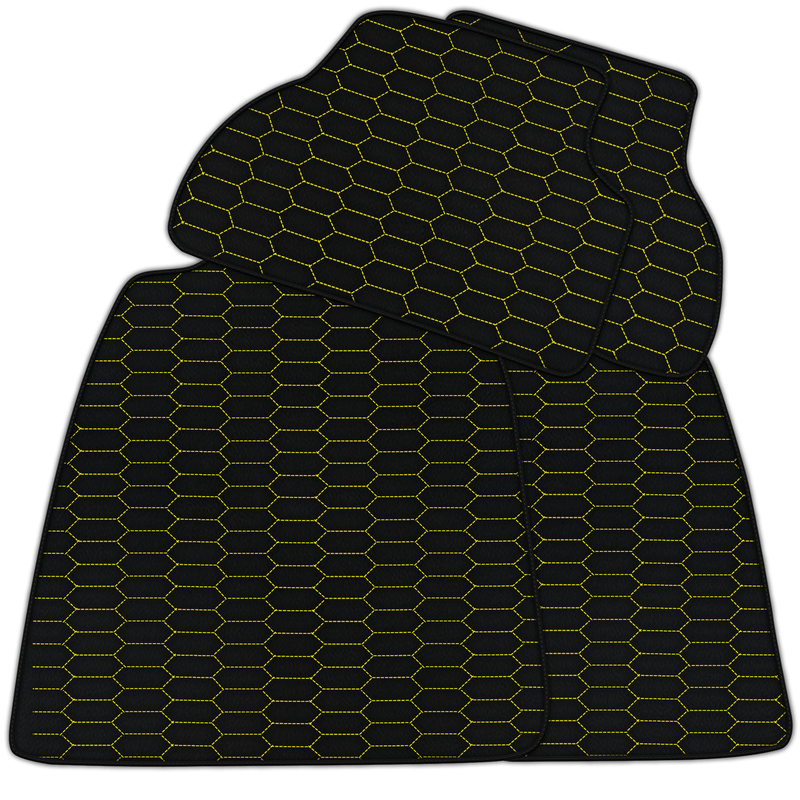 Customizable Leather Floor Mats with Raptor Hex Pattern for Audi A8 D2 (1994-2002)