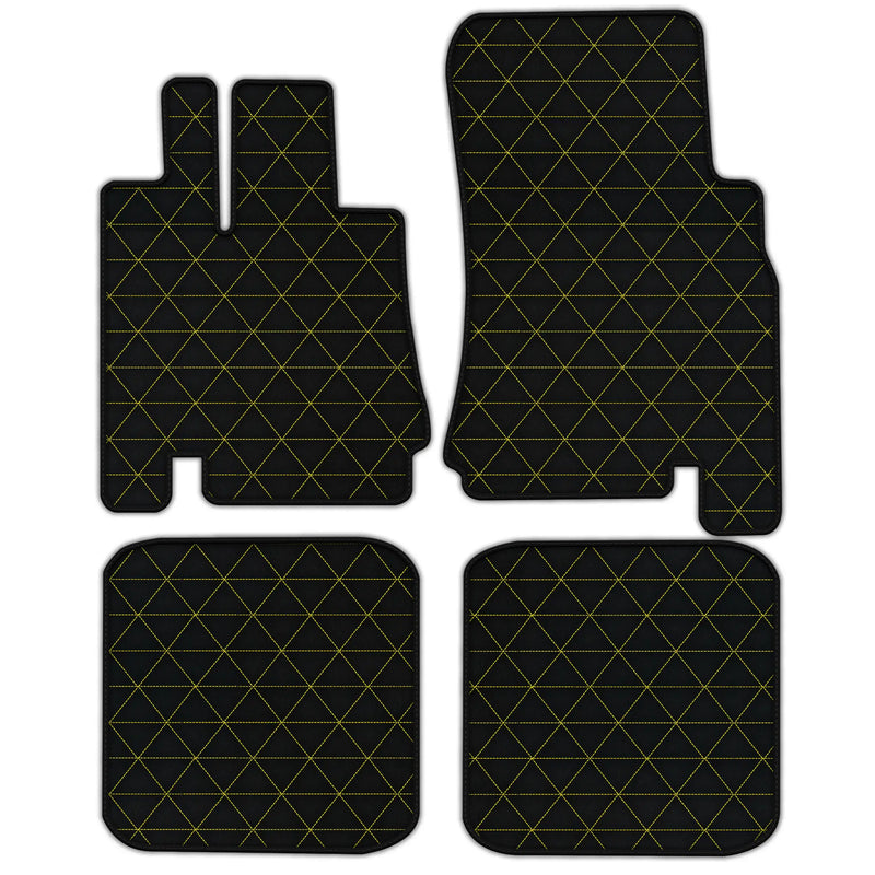 Customizable Leather Floor Mats with Triangle Pattern for Bentley Green Label (1998-2009)
