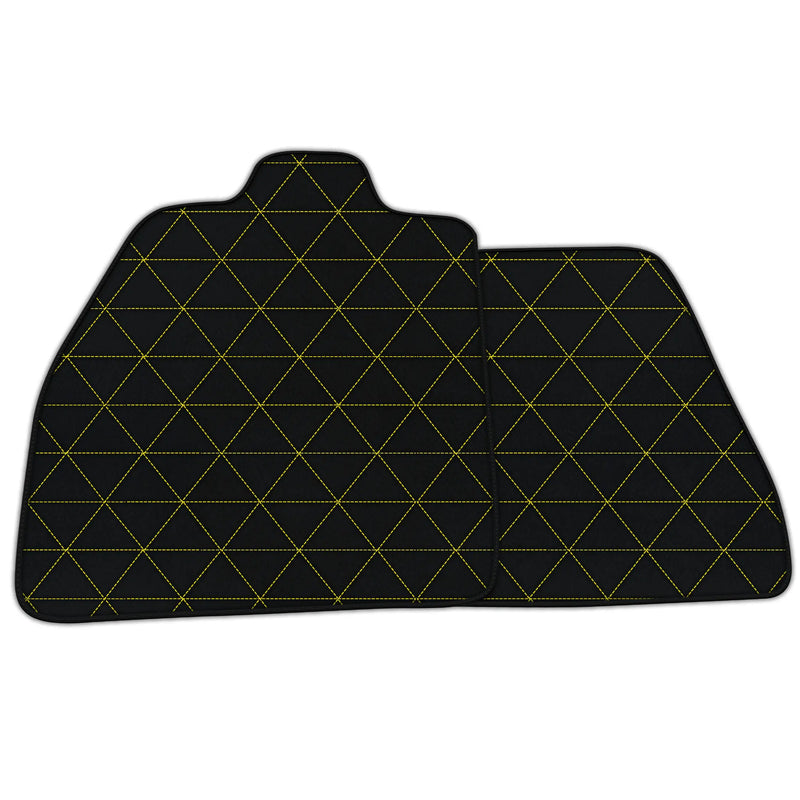 Customizable Leather Floor Mats with Triangle Pattern for Maserati MC20 (2020-2023)