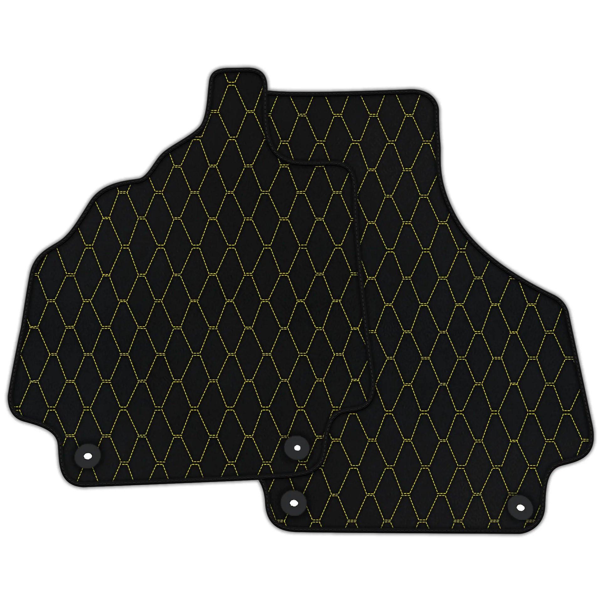 Customizable Leather Floor Mats with Vertical Hex Pattern for Audi R8 (2007-2015)