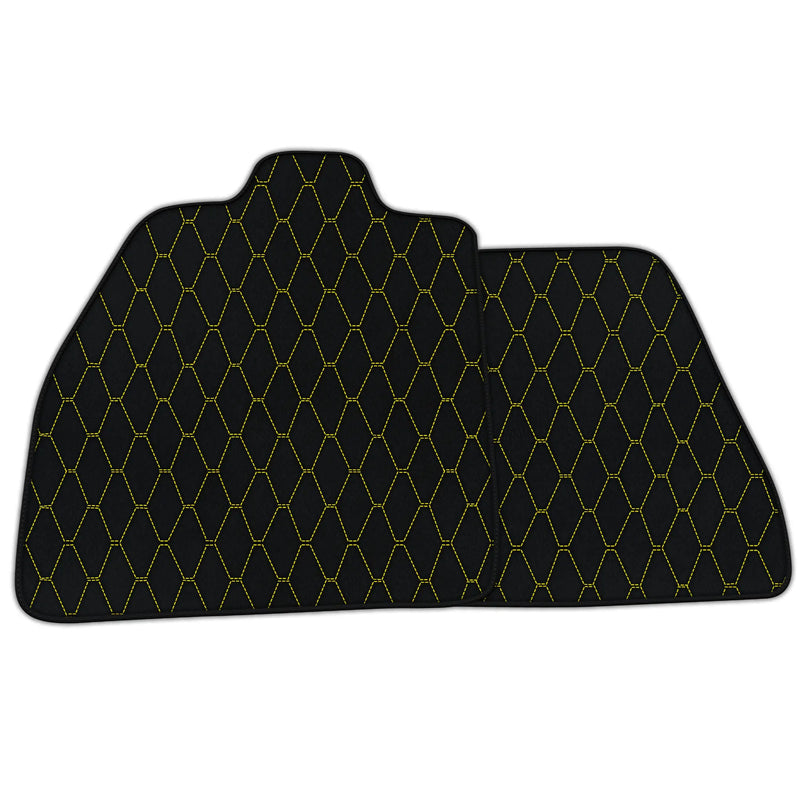 Customizable Leather Floor Mats with Vertical Hex Pattern for Maserati MC20 (2020-2023)
