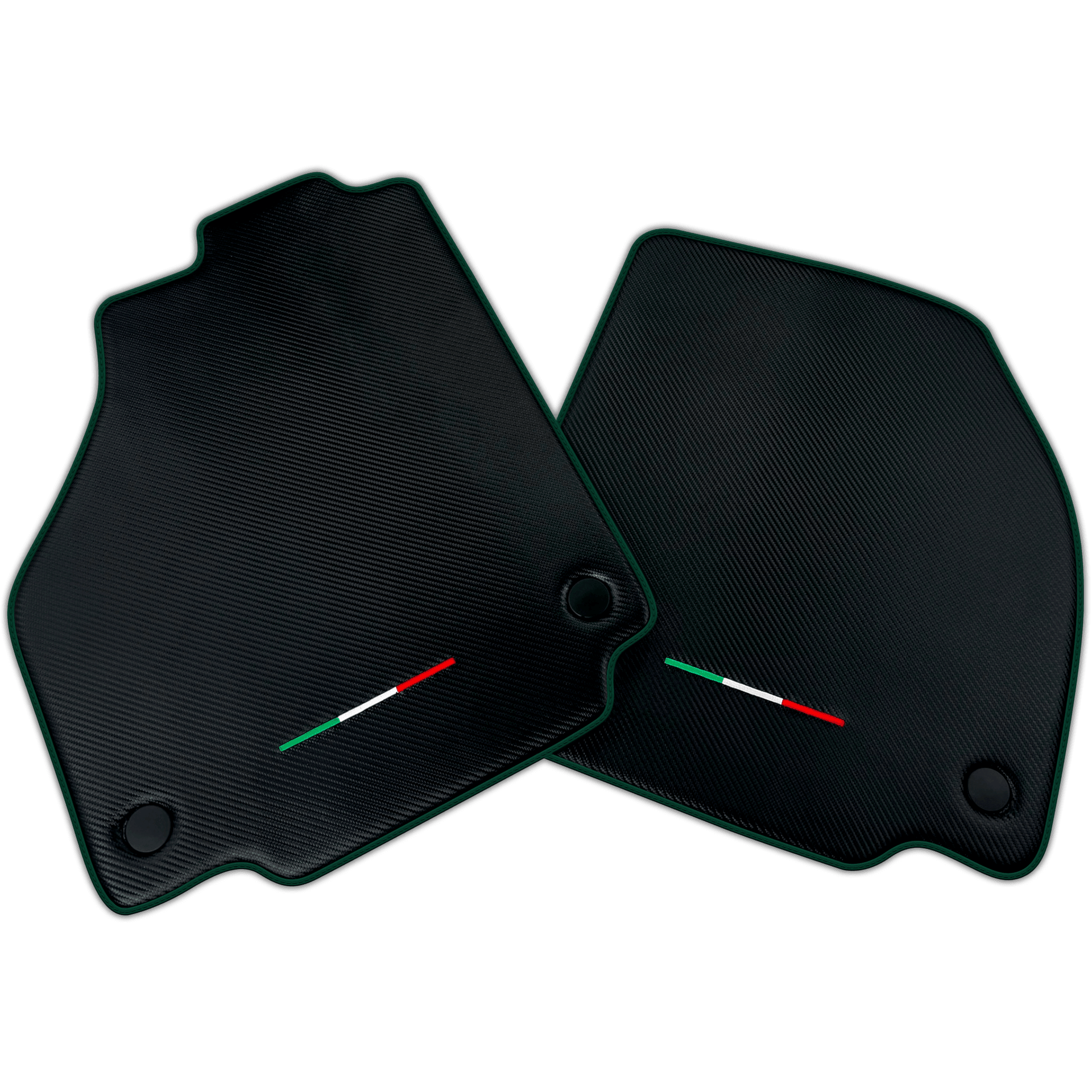 Floor Mats For Ferrari 488 Spider 2015-2022 Carbon Fiber AutoWin Brand Italian Edition