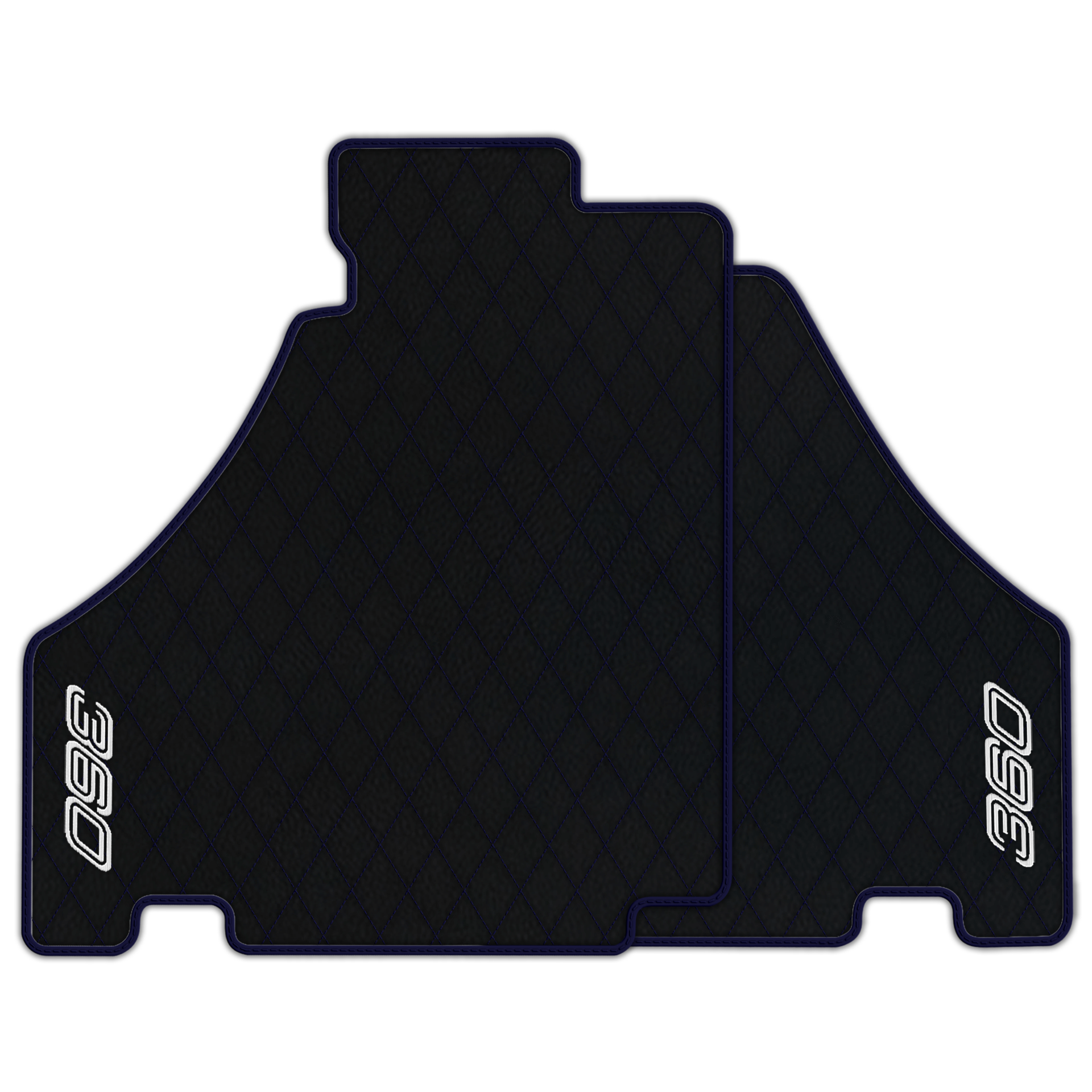 Premium Black Leather Floor Mats for Ferrari F430 (2004-2009)