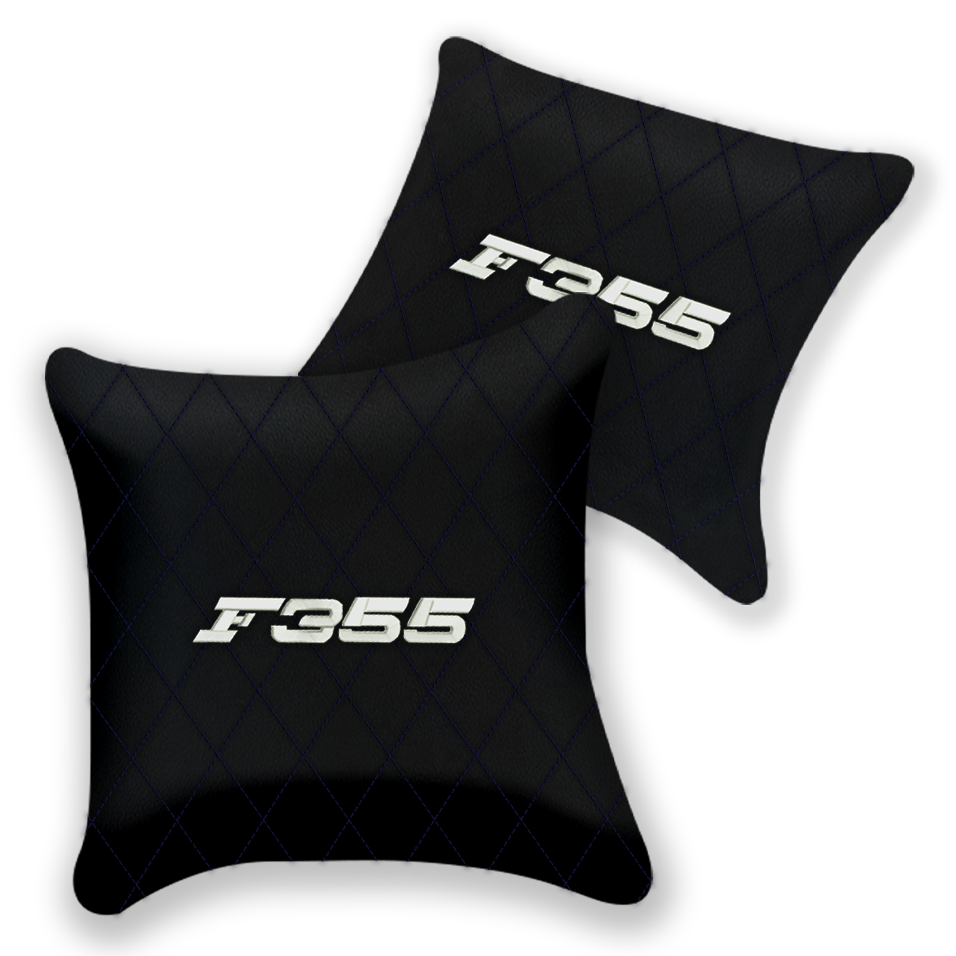 Customizable Black Leather Pillows for Ferrari 488 Spider 2016-2022