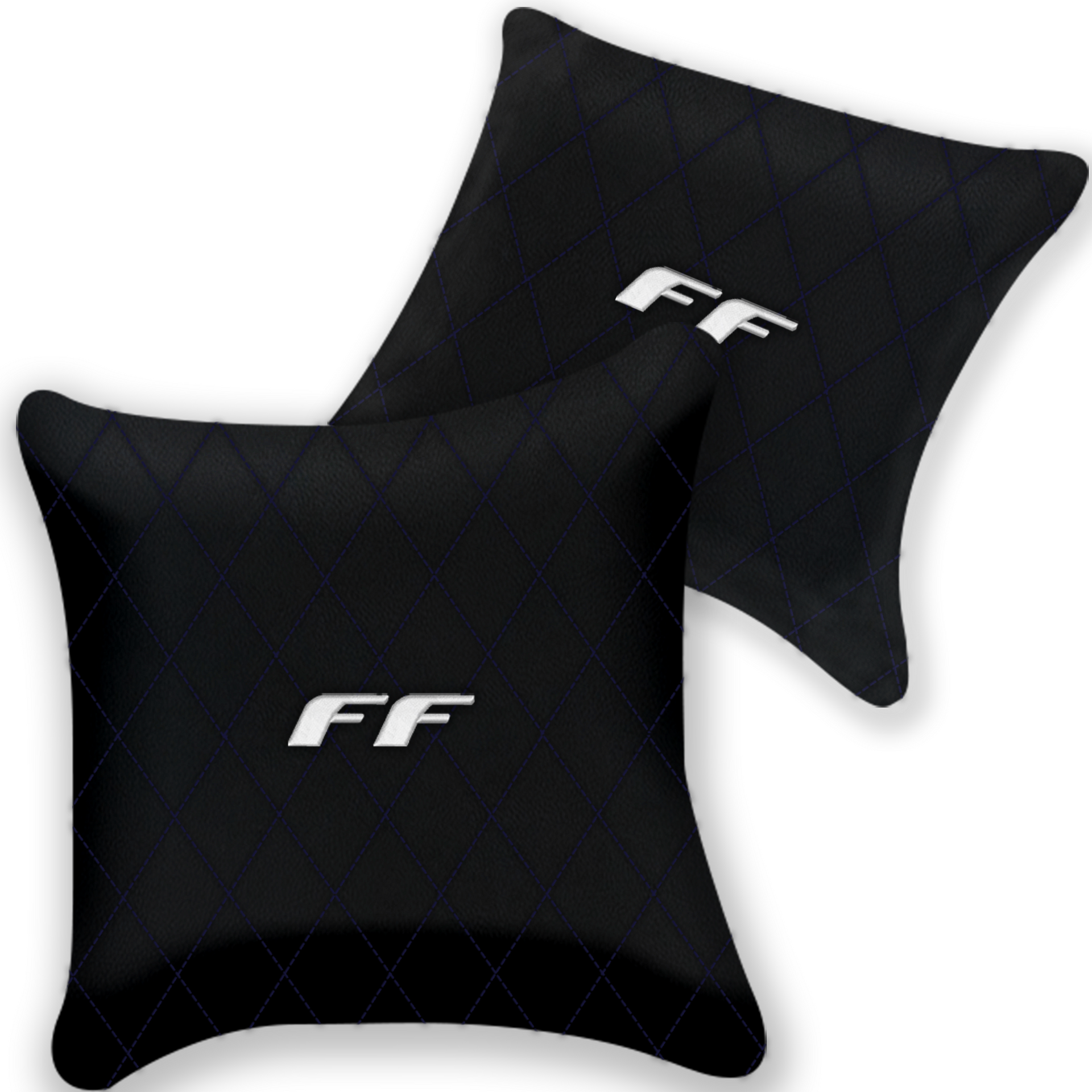 Custom Black Leather Pillows for Ferrari GTC4 Lusso - Set of 2