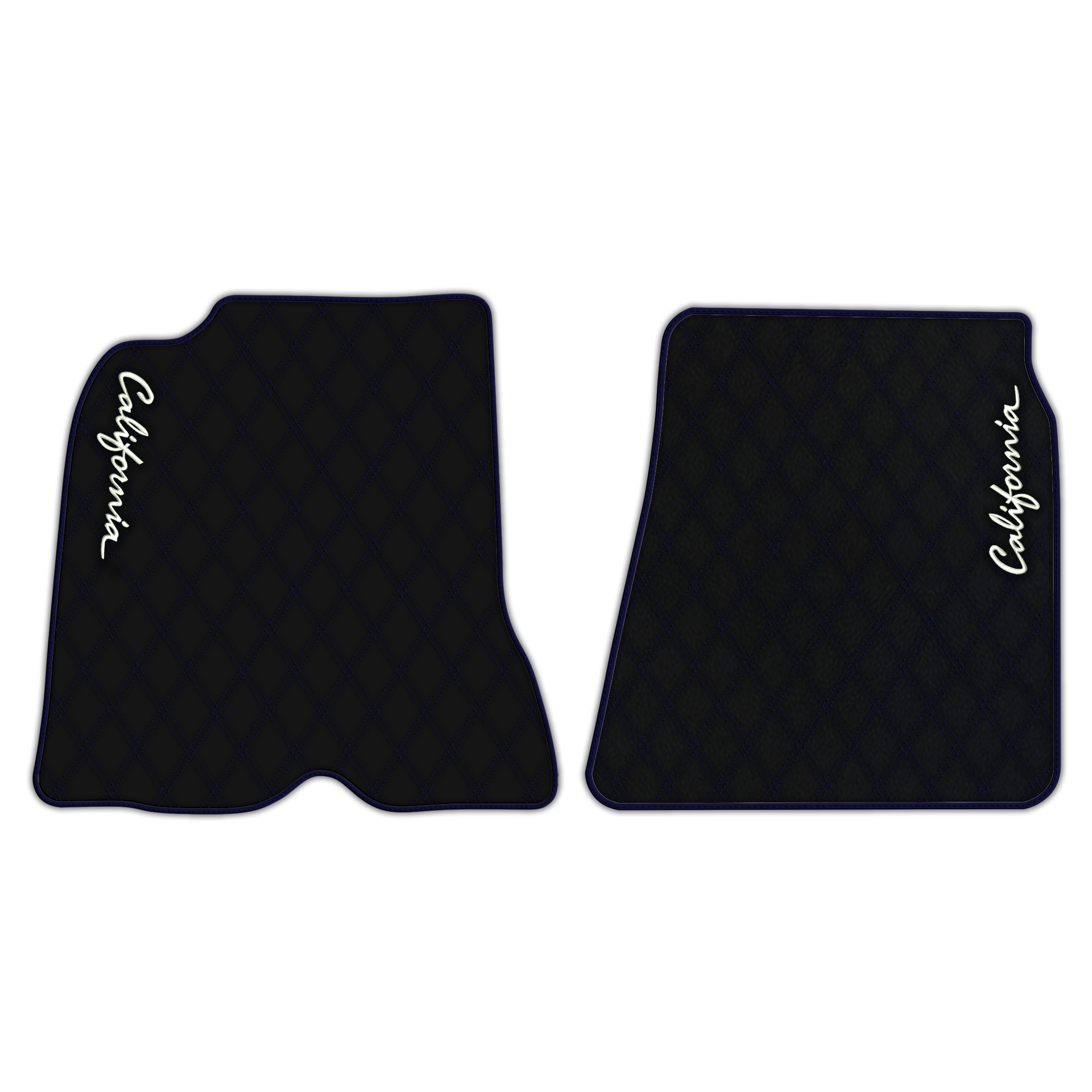 Orange Stitching Black Leather Floor Mats for Lamborghini Urus