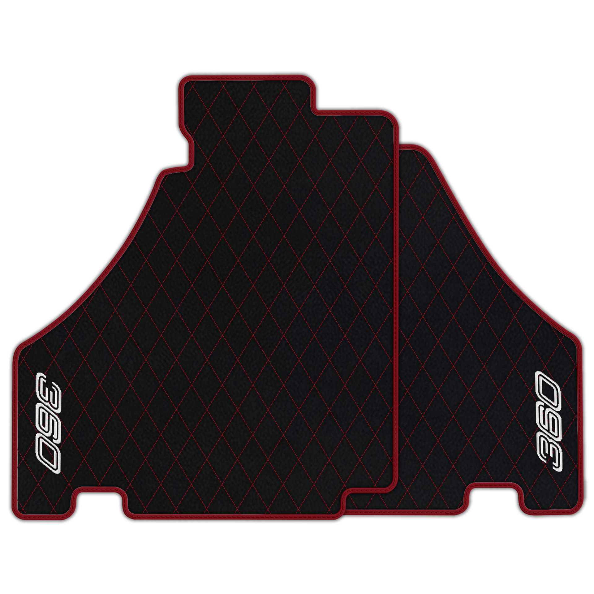 Premium Black Leather Floor Mats for Ferrari F430 (2004-2009)