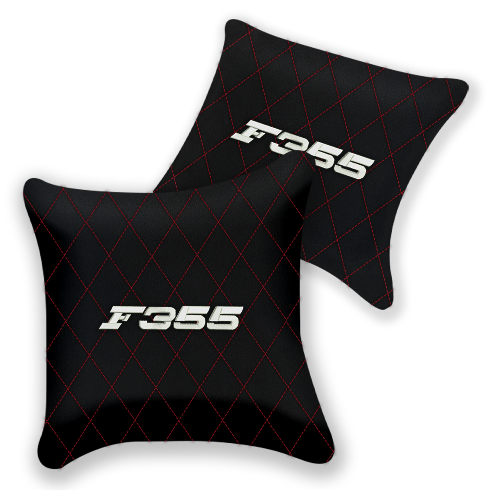 Customizable Black Leather Pillows for Ferrari 488 Spider 2016-2022