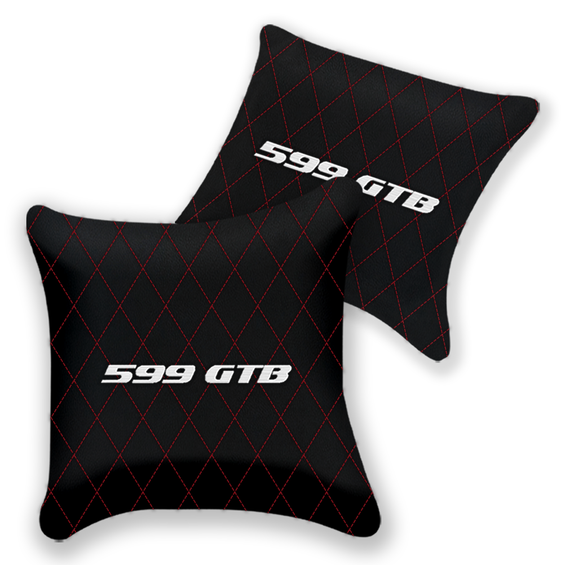 Customizable Black Leather Pillows for Ferrari FF (2011-2016)