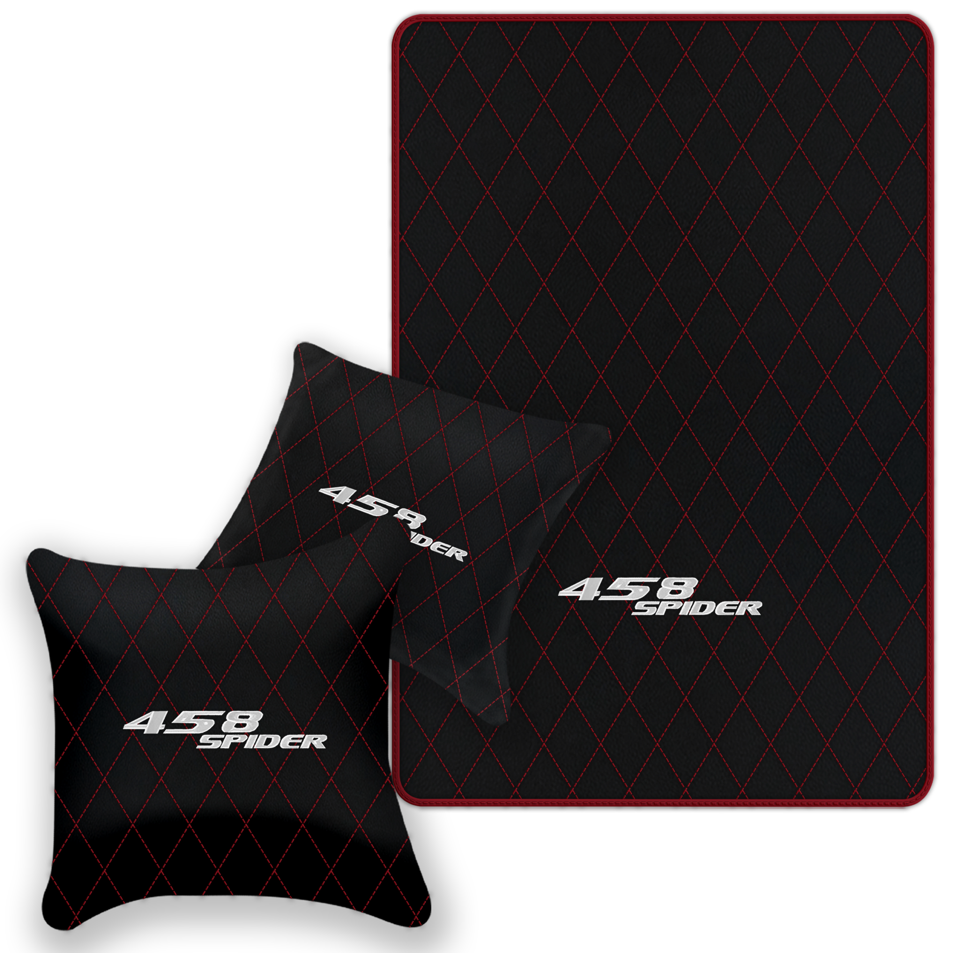 Premium Black Leather Floor Mats for Ferrari 458 Speciale (2012-2015)