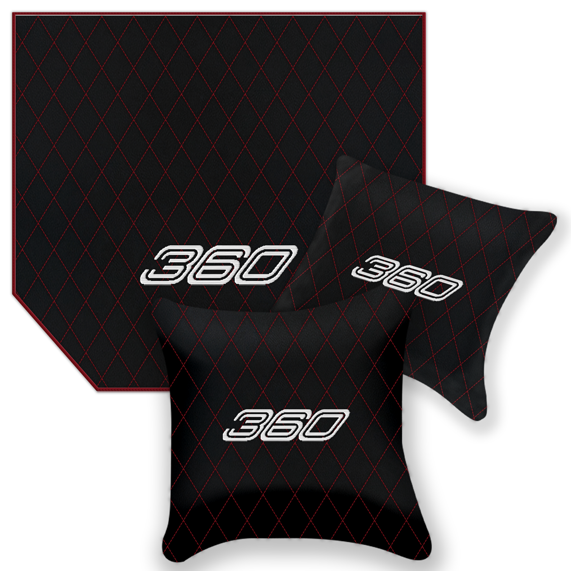 Premium Black Leather Floor Mats for Ferrari F430 (2004-2009)