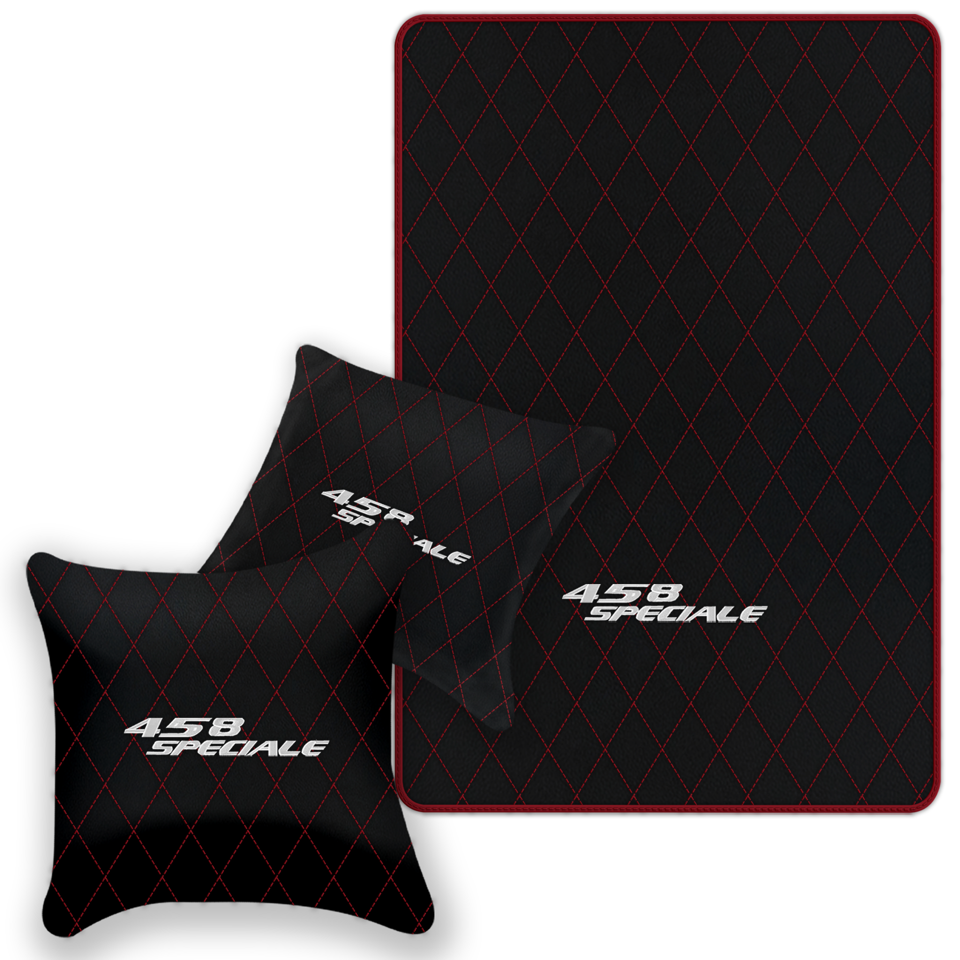 Premium Black Leather Floor Mats for Ferrari 296 GTS (2022-2025)