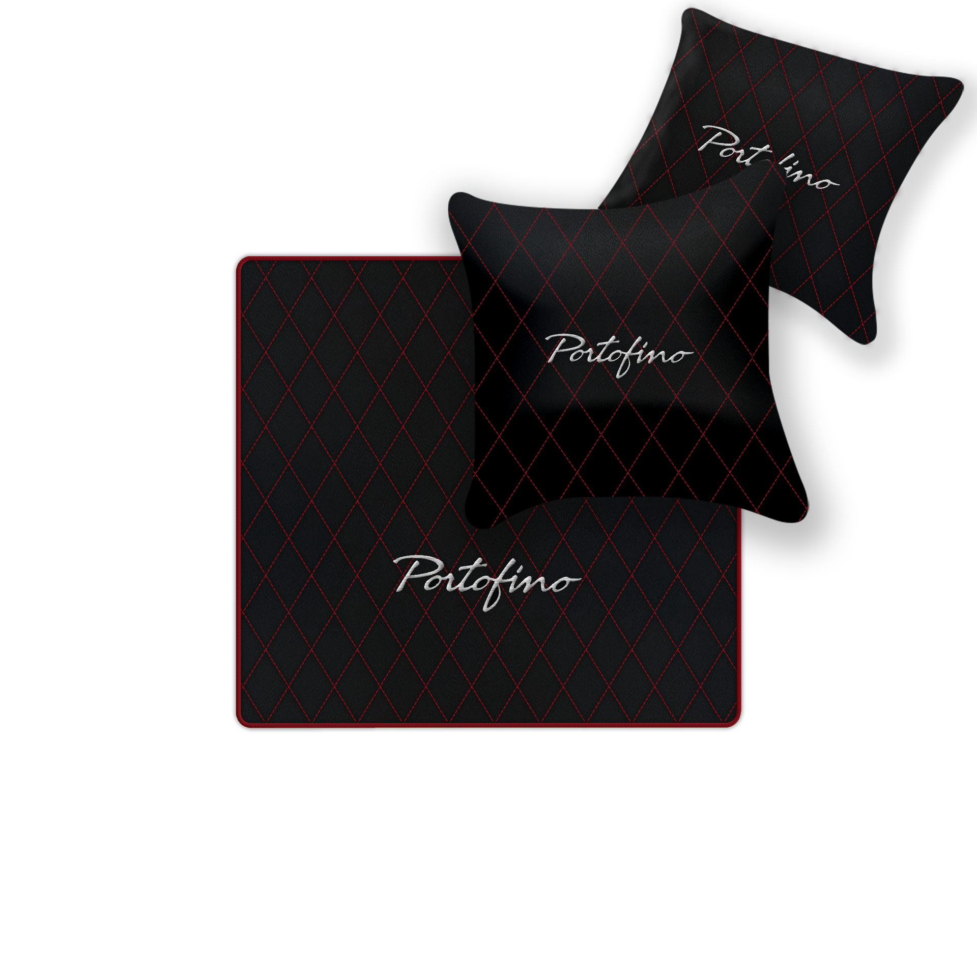 Custom Black Leather Floor Mats for Ferrari 812 Superfast (2018-2023)