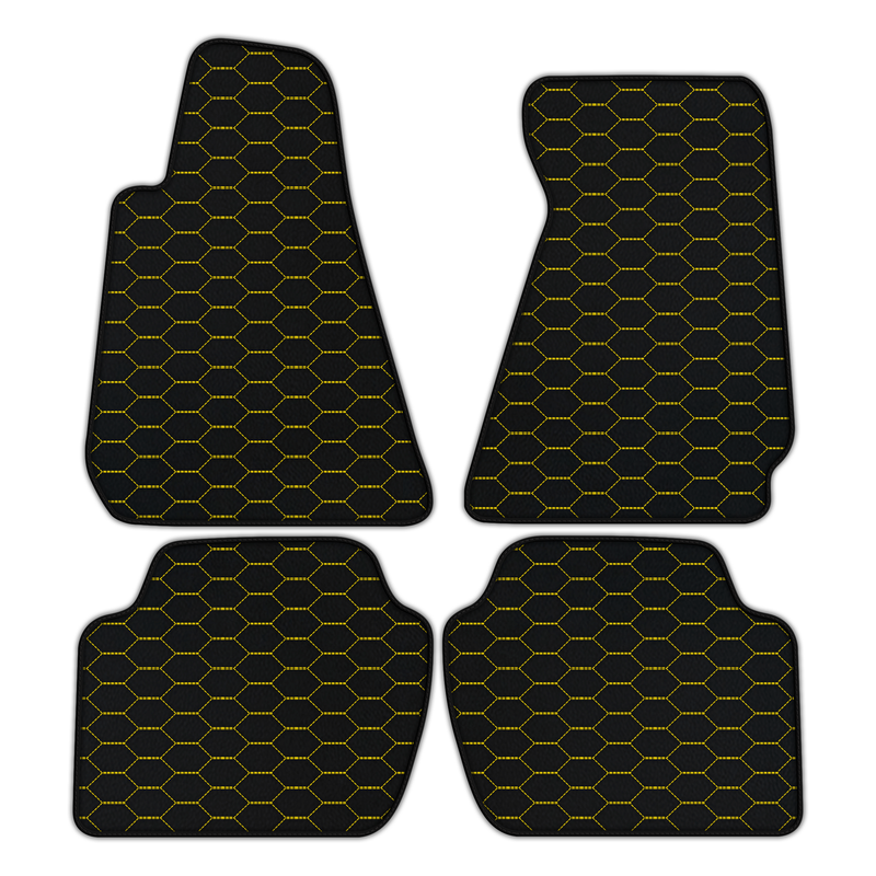 Customizable Leather Floor Mats with Divario Pattern for Aston Martin Rapide (2010-2018) Sedan
