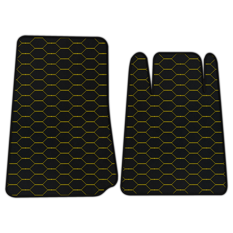 Customizable Leather Floor Mats with Divario Pattern for Lamborghini Espada (1968-1978)