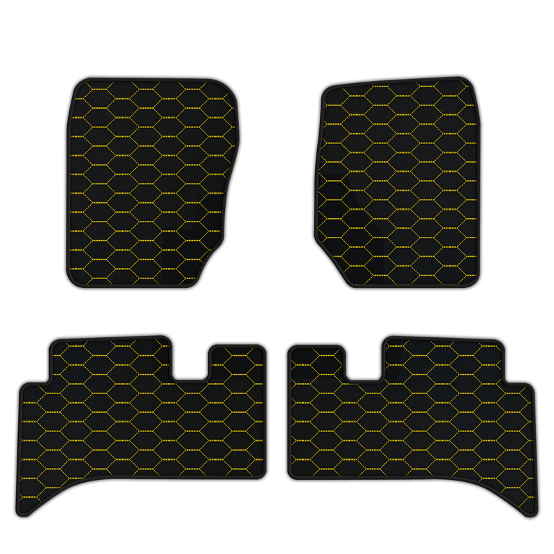 Customizable Leather Floor Mats with Divario Pattern for Range Rover (1994-2002)