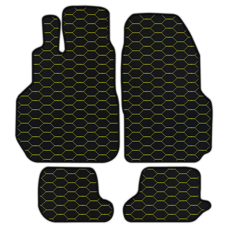 Customizable Leather Floor Mats with Divario Pattern for Nissan GT-R (2009-2023)