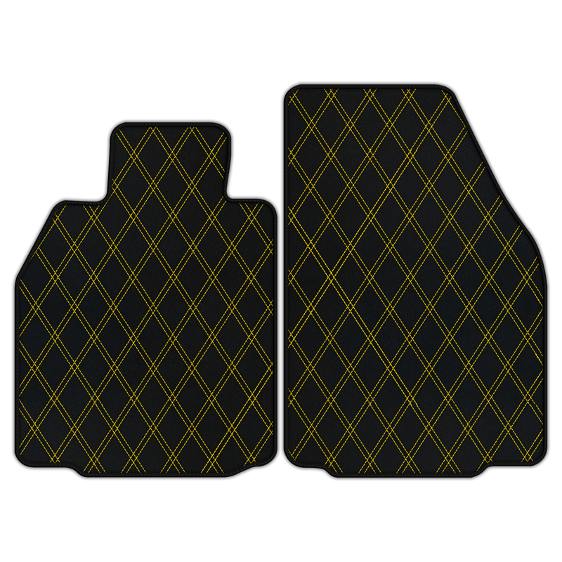 Customizable Leather Floor Mats with Double Diamond Pattern for Porsche 911 GT3 RS (997) 2006–2011