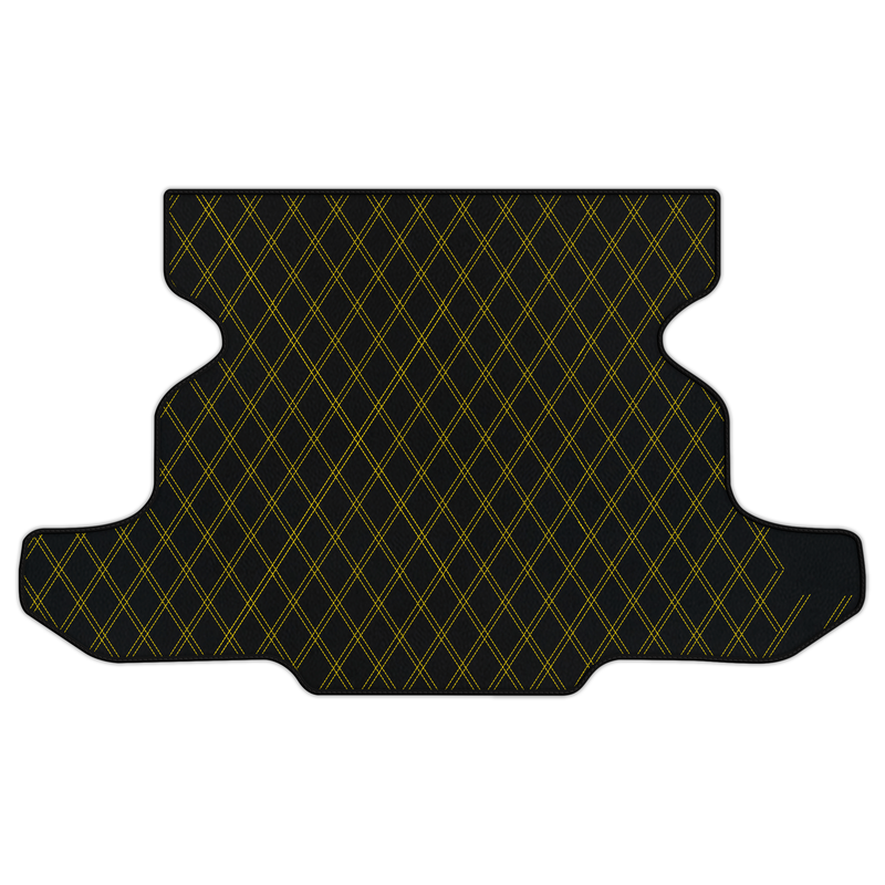 Customizable Leather Trunk Floor Mats with Double Diamond Pattern for Chevrolet Corvette C5 (1997-2004)