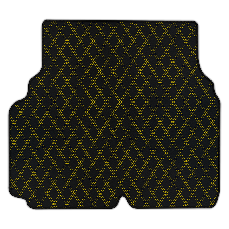 Customizable Leather Trunk Floor Mats with Double Diamond Pattern for Maserati Quattroporte