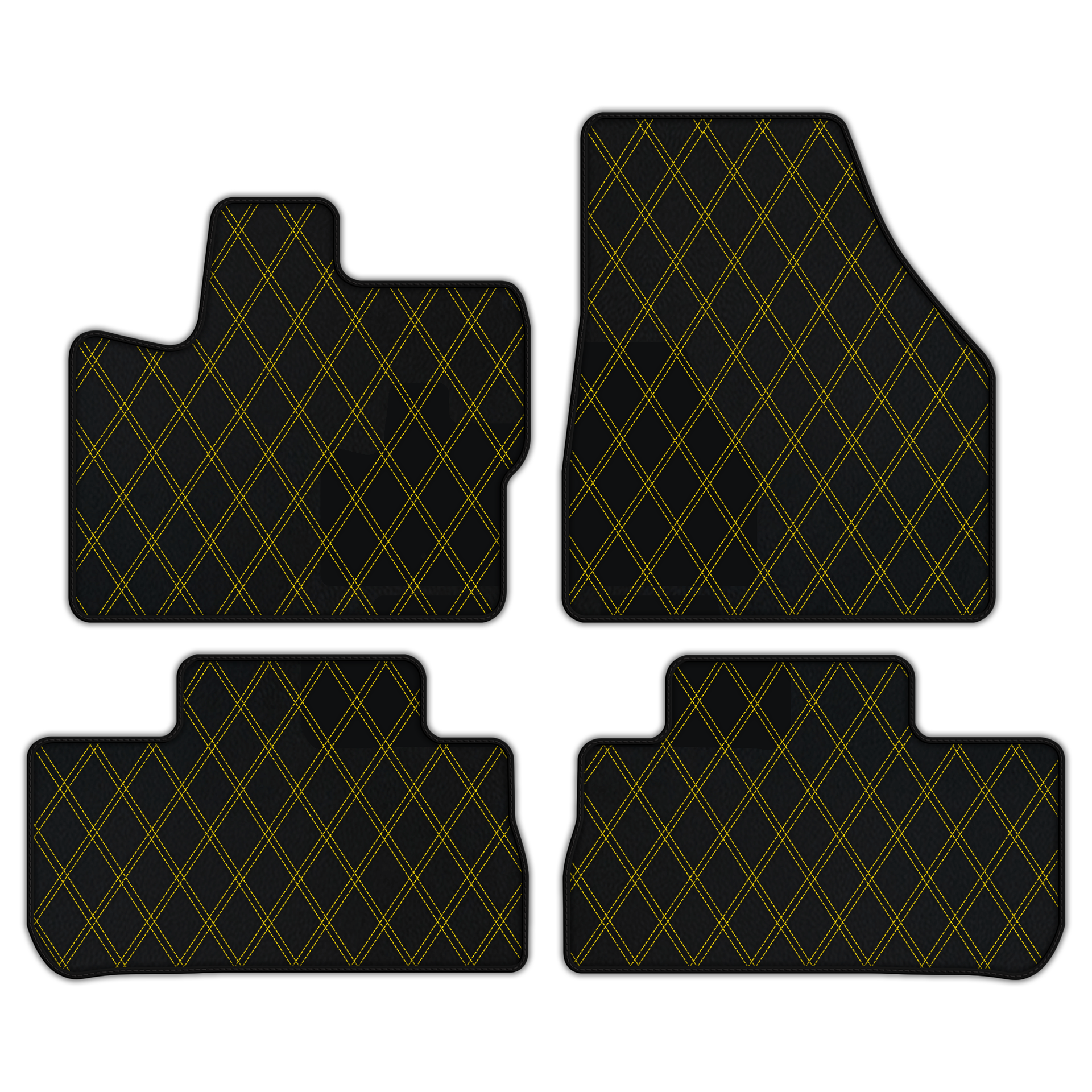 Custom Leather Floor Mats with Divario Pattern for Freelander