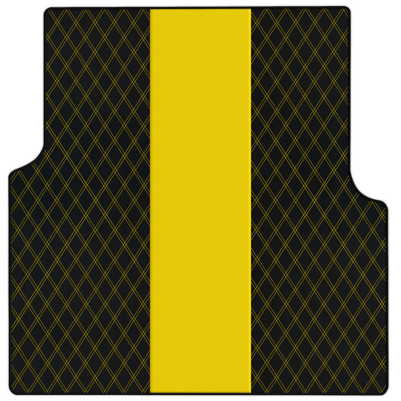 Customizable Leather Trunk Floor Mats with Double Diamond Pattern for Rolls-Royce Cullinan (2018-2025)