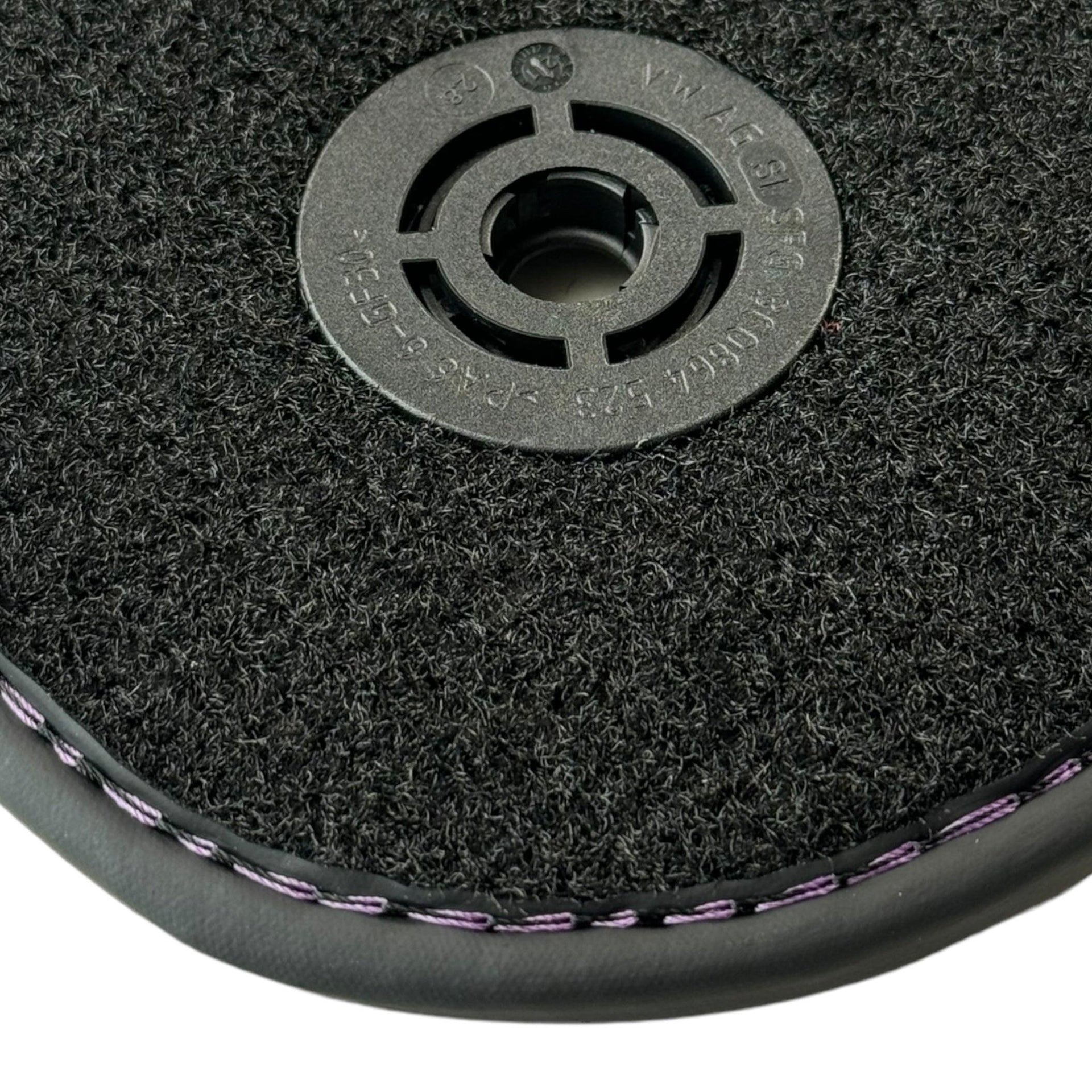 Purple Leather Black Floor Mats for Lamborghini Urus | Black Trim - AutoWin