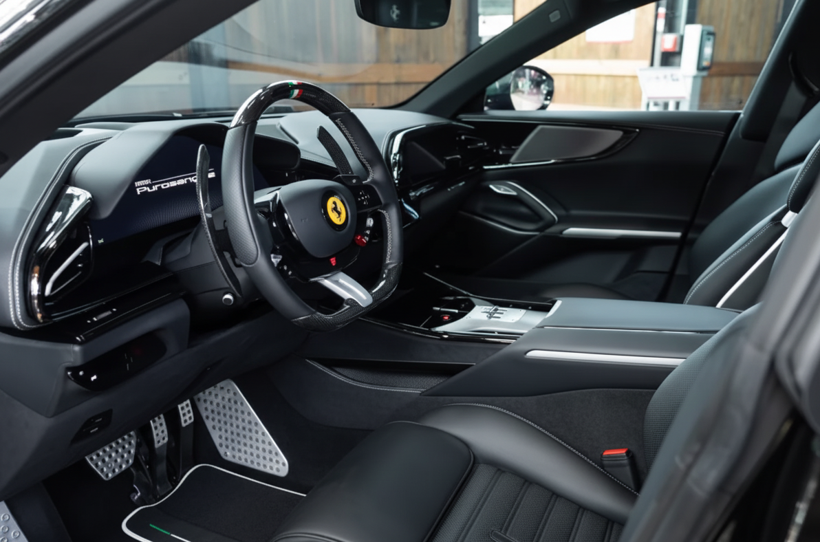 Customizable Square's Pattern Floor Mats for Ferrari Purosangue (2023-2024) - AutoWin