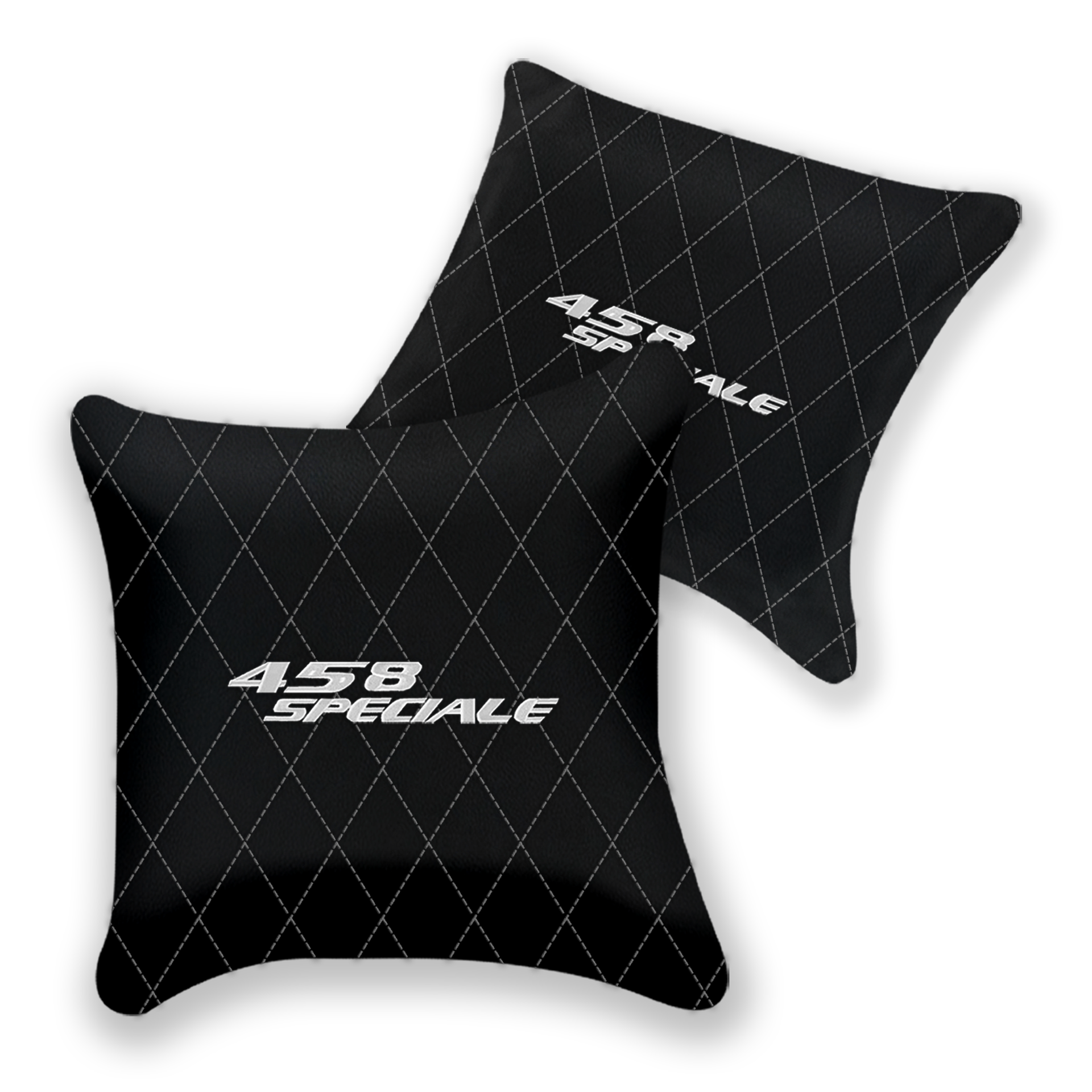 Custom Black Leather Pillows for Ferrari 458 Speciale (2012-2015)