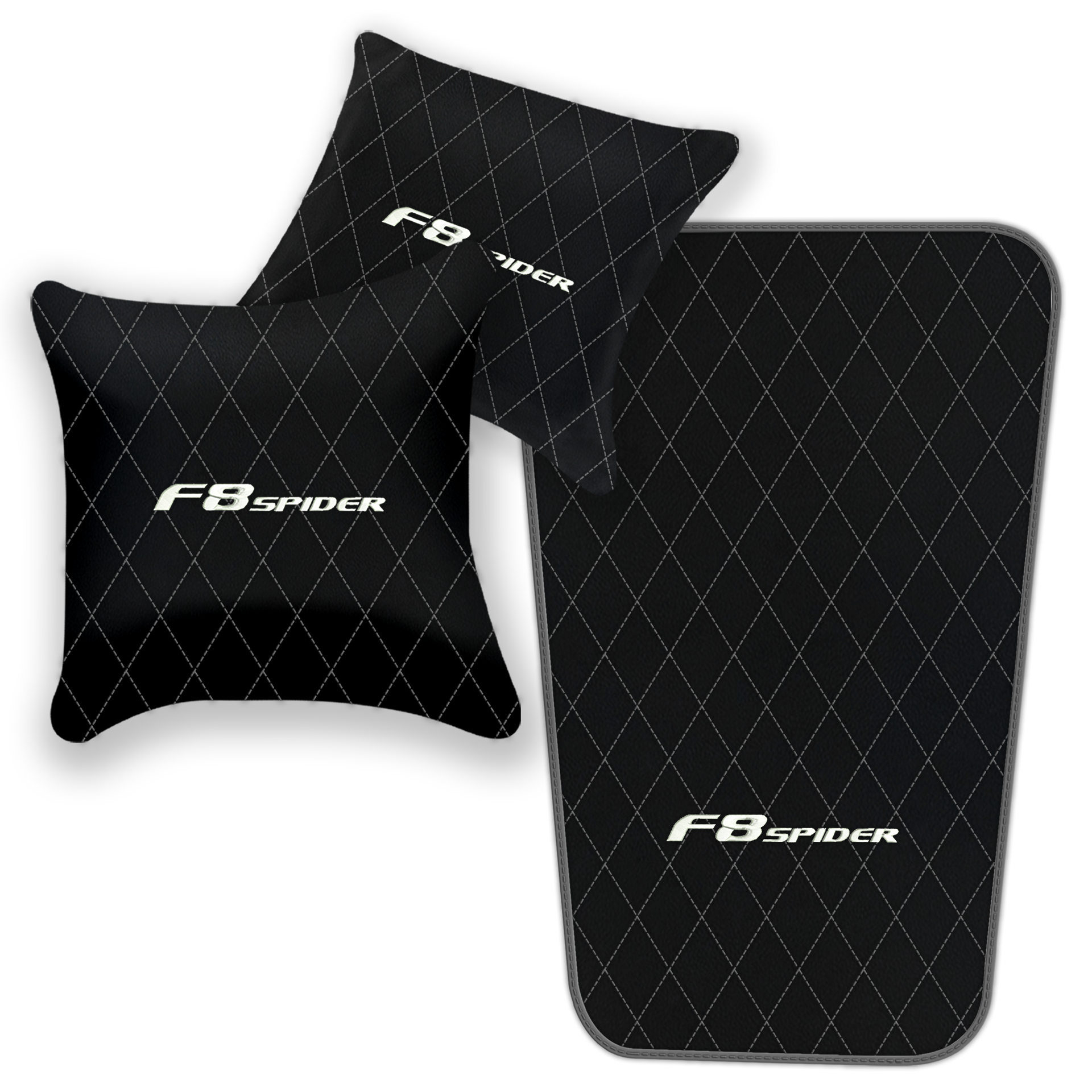 Premium Black Leather Floor Mats for Ferrari 456 (1992-2003)