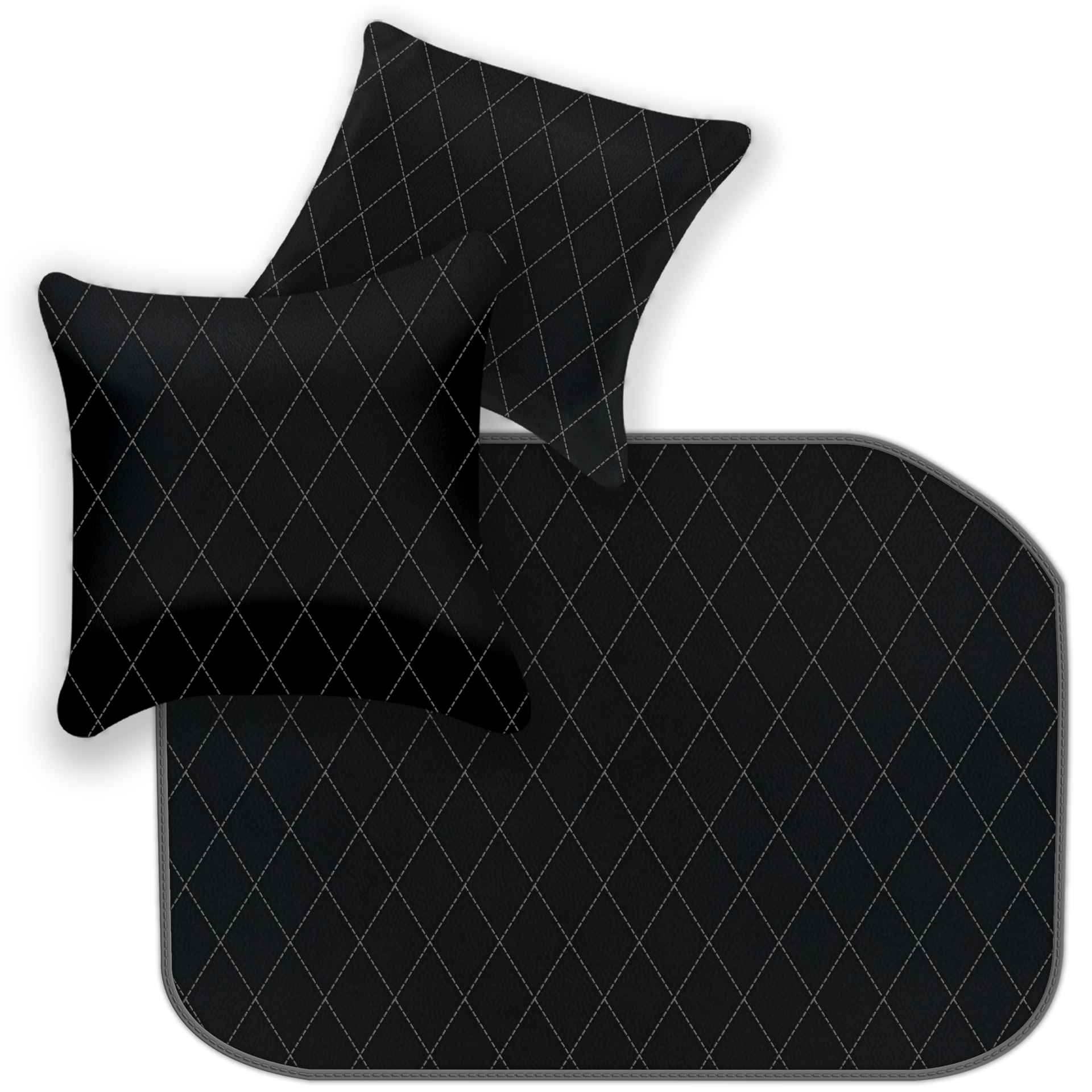 Premium Black Leather Floor Mats for Ferrari 458 Italia (2009-2015)