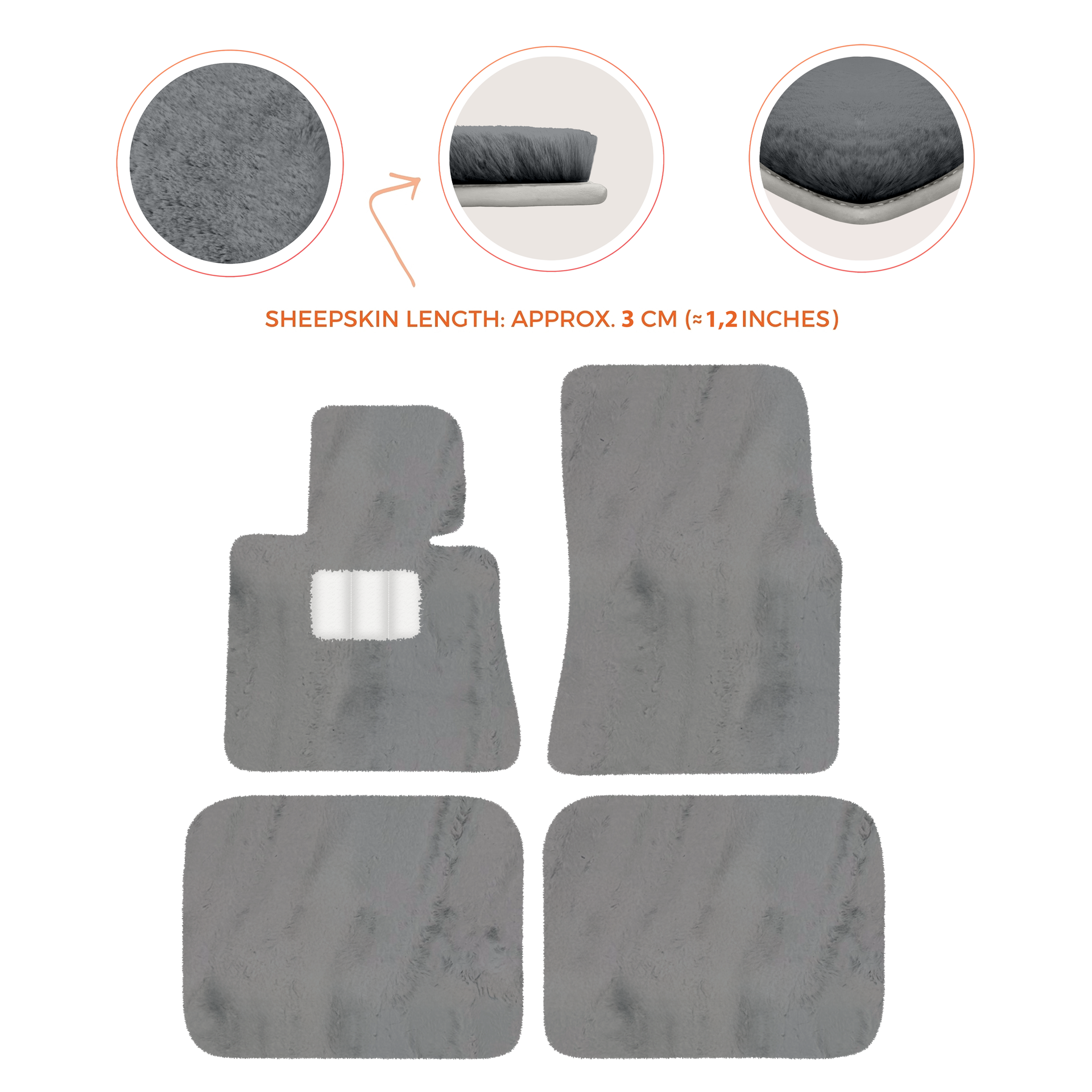 Luxury Sheepskin Floor Mats for Rolls-Royce Ghost Series I (2010-2014)