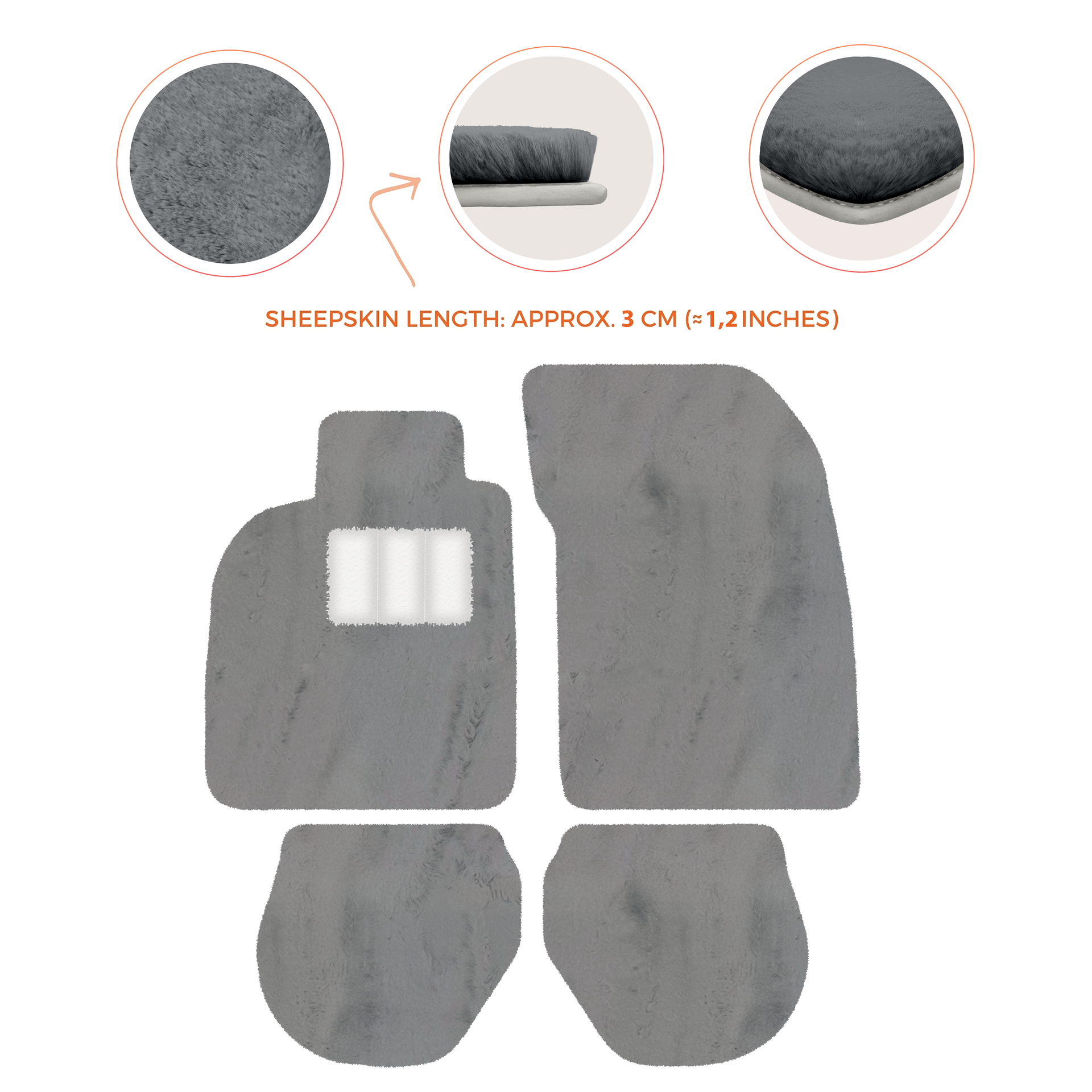 Customizable Leather Floor Mats with Hex Pattern for Porsche 911 - 993 (1994-1998) - AutoWin