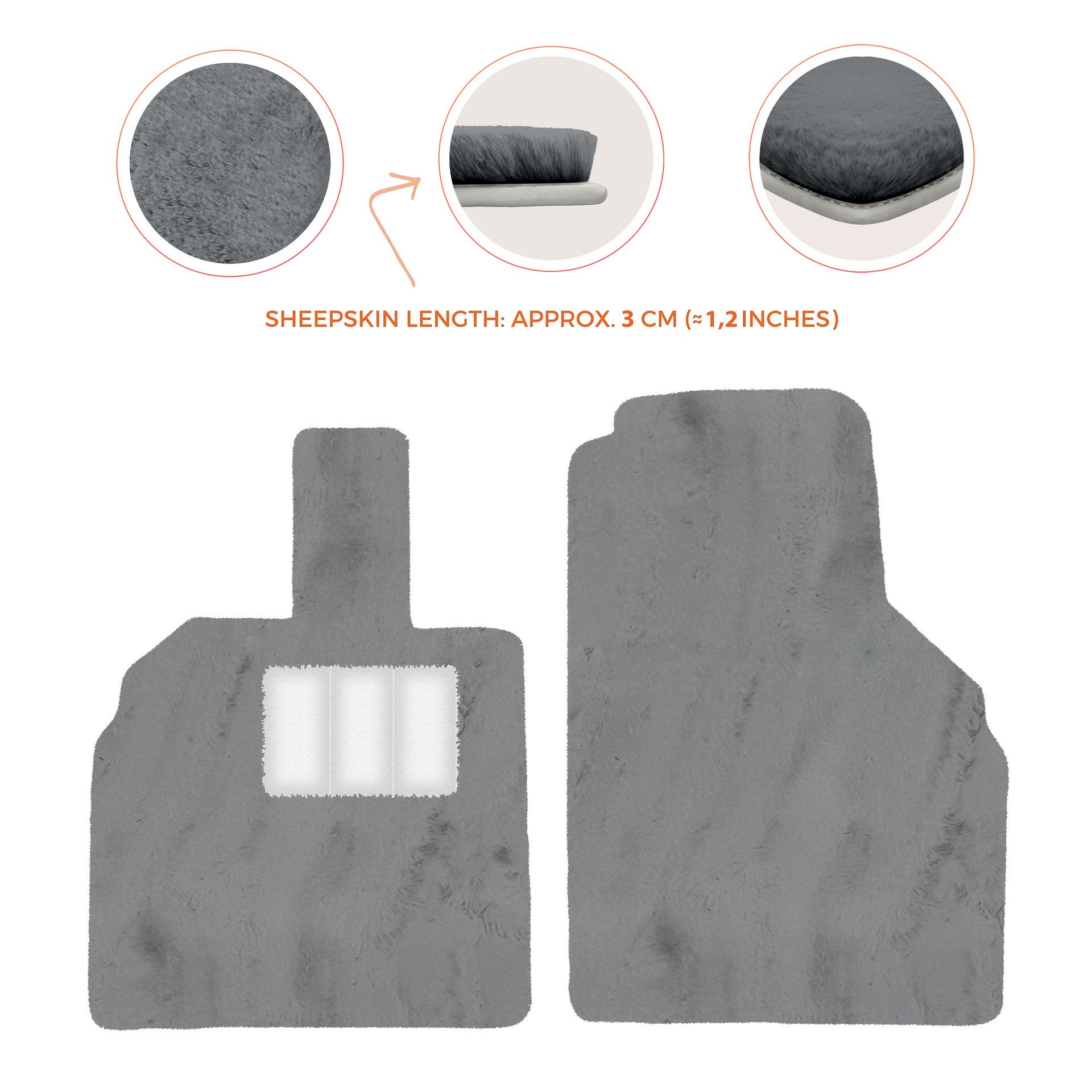 Luxury Sheepskin Floor Mats for Lamborghini Urus (2018-2026)