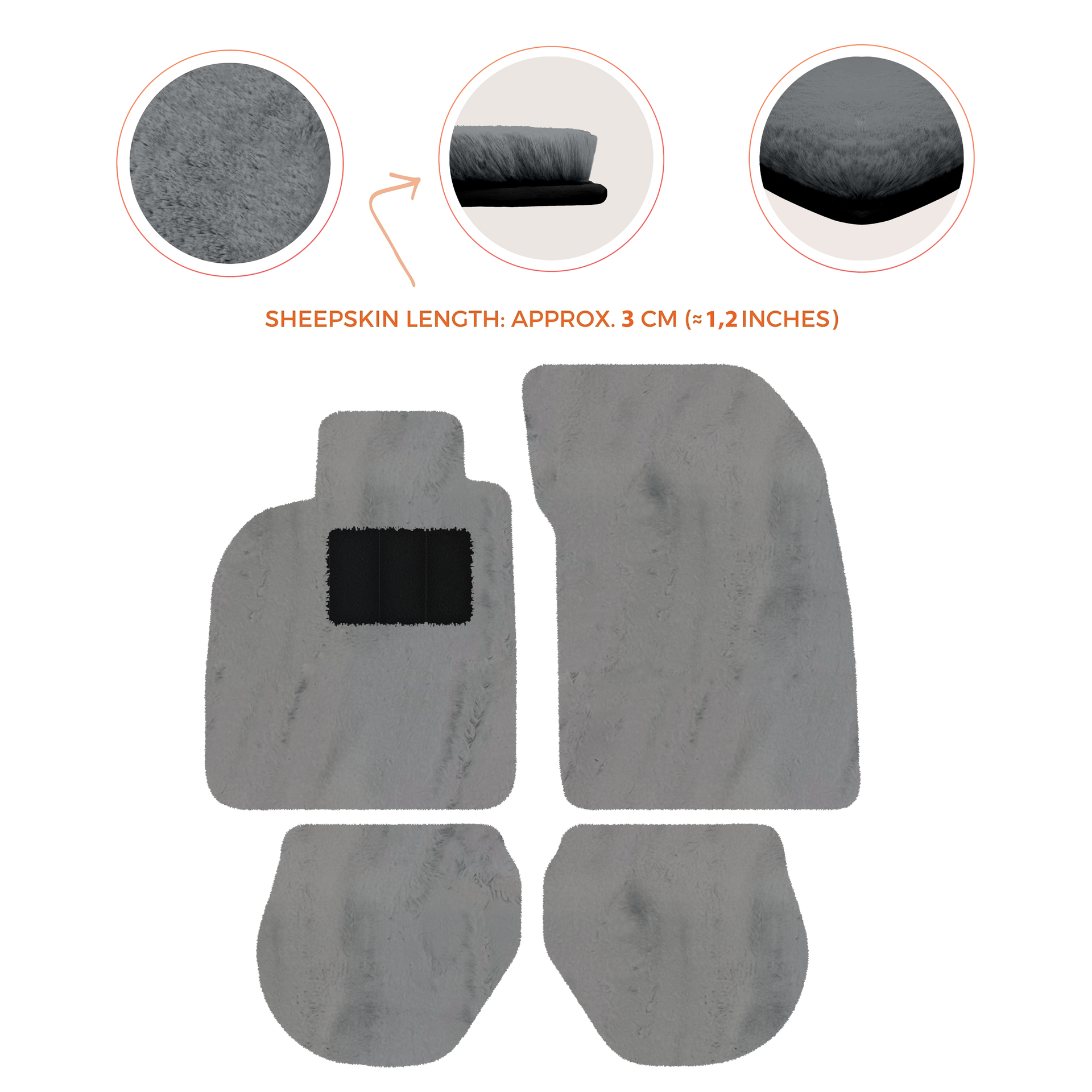 Customizable Leather Floor Mats with Hex Pattern for Porsche 911 - 993 (1994-1998) - AutoWin