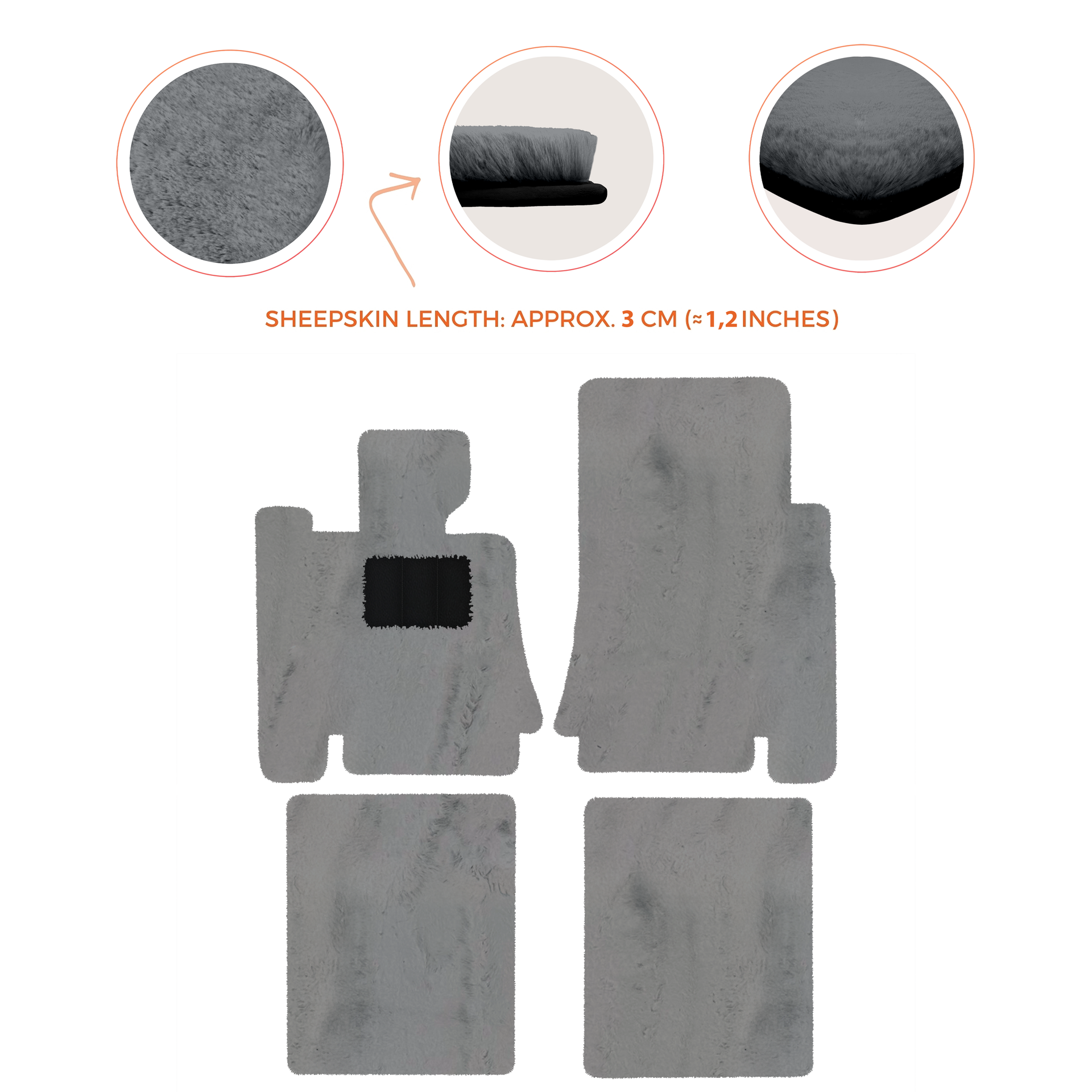 Premium Sheepskin Floor Mats for Bentley Mulsanne (2010-2020)