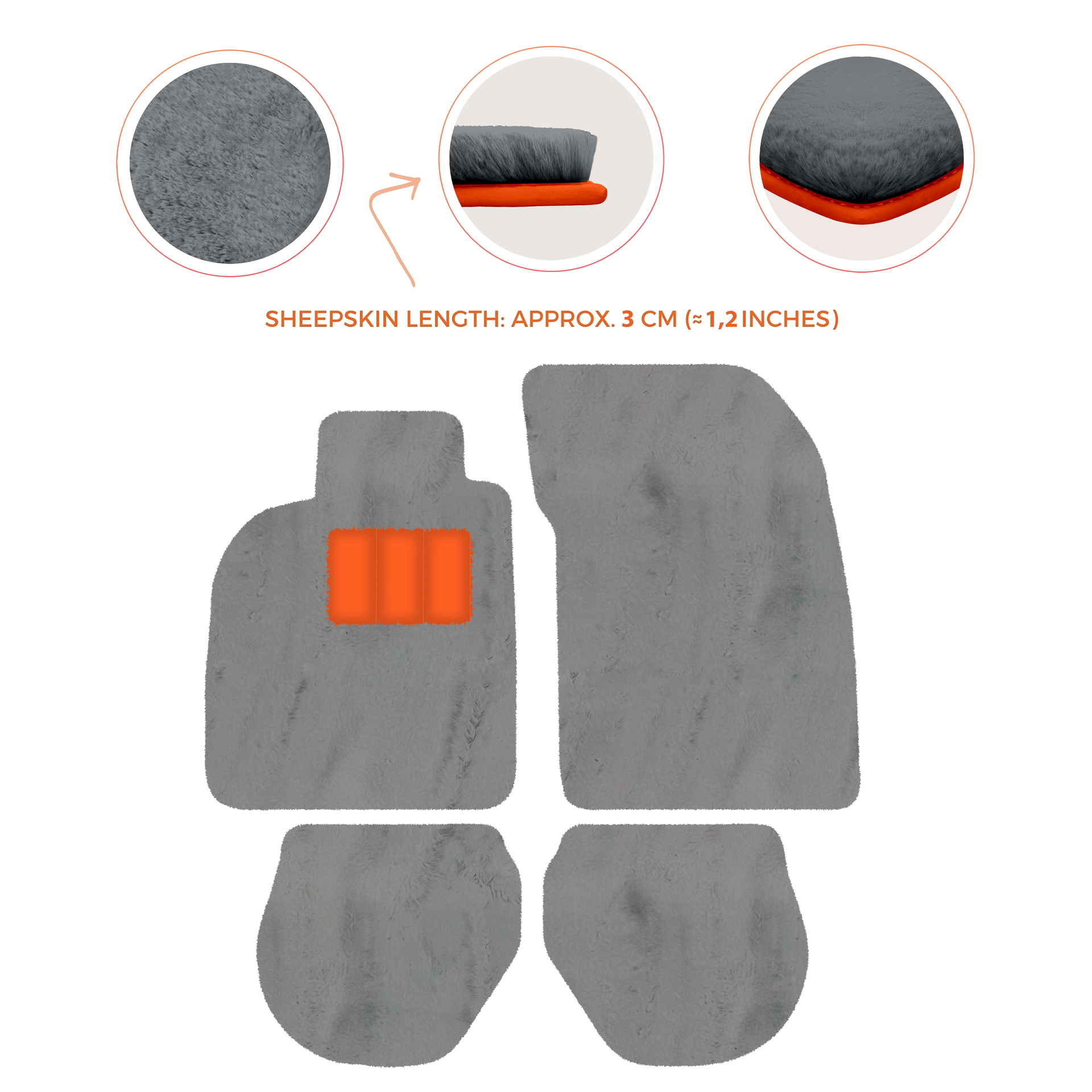 Customizable Leather Floor Mats with Hex Pattern for Porsche 911 - 993 (1994-1998) - AutoWin