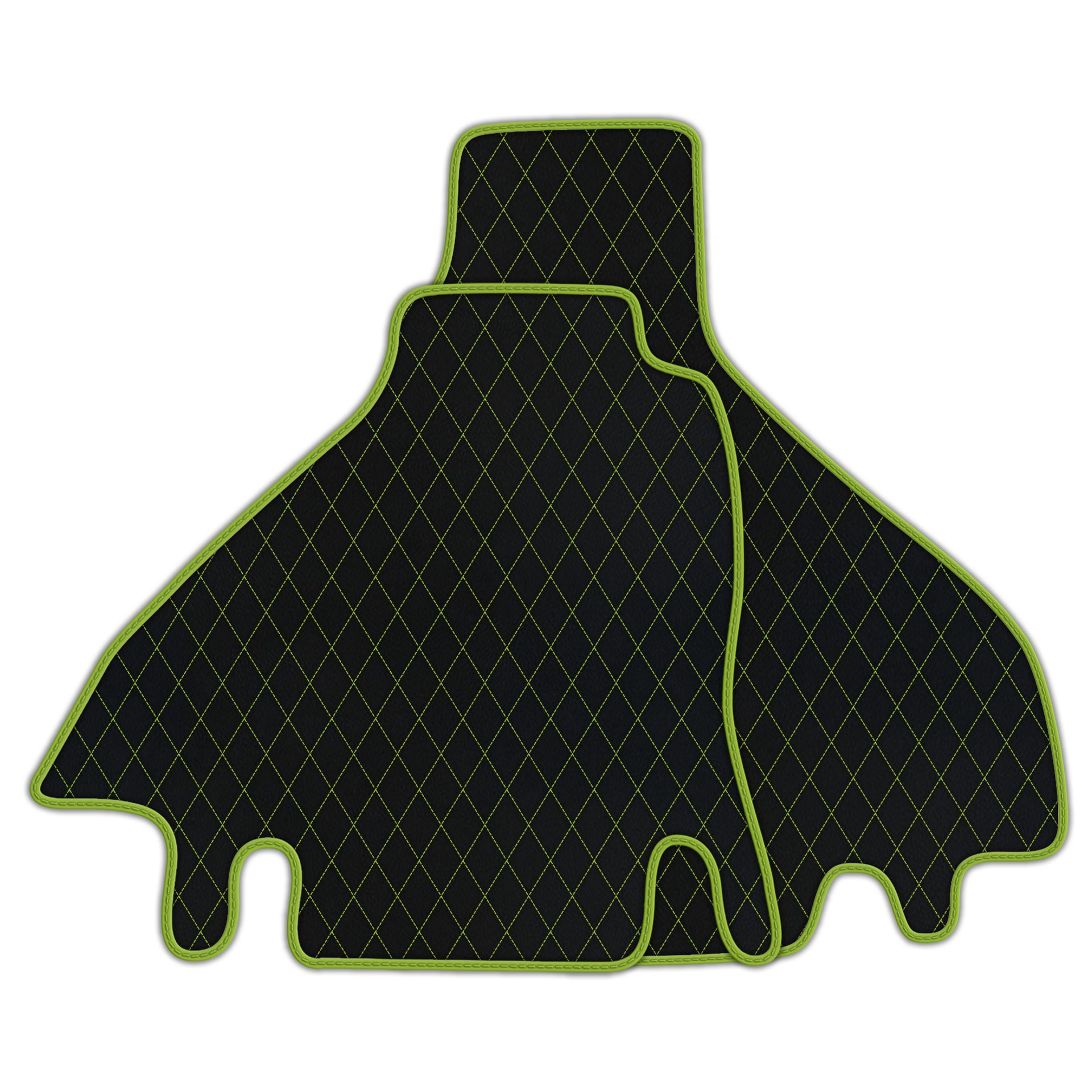 Premium Black Leather Floor Mats for Ferrari 512 TR (1992-1994)