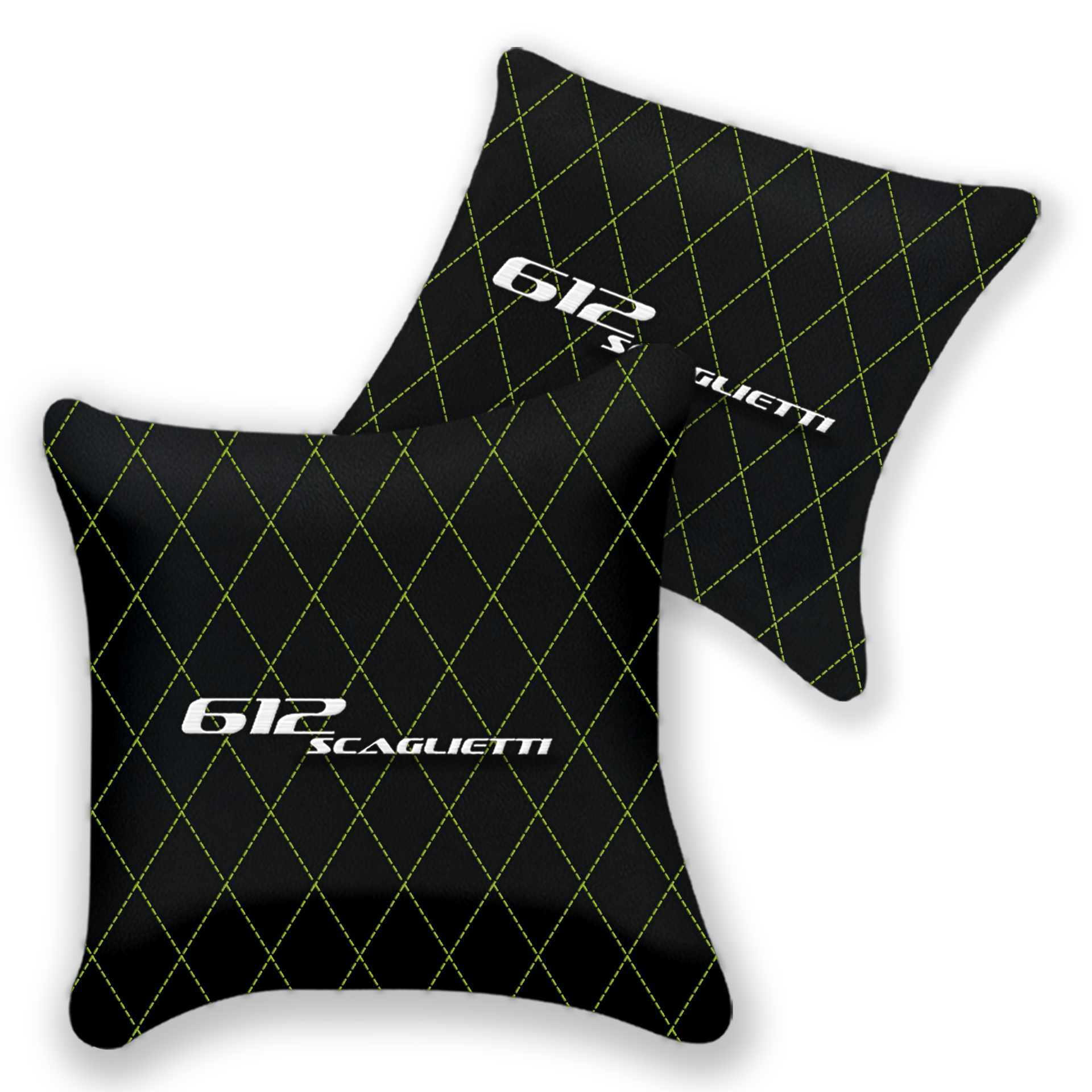 Customizable Black Leather Pillows for Ferrari 599 Coupe 2006-2012