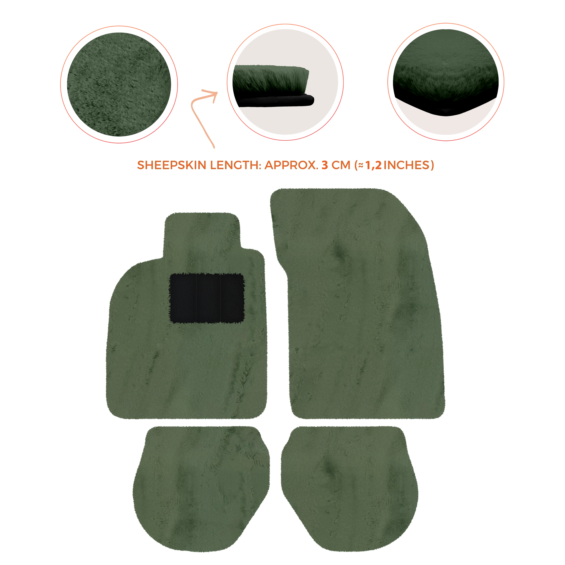 Customizable Leather Floor Mats with Hex Pattern for Porsche 911 - 993 (1994-1998) - AutoWin