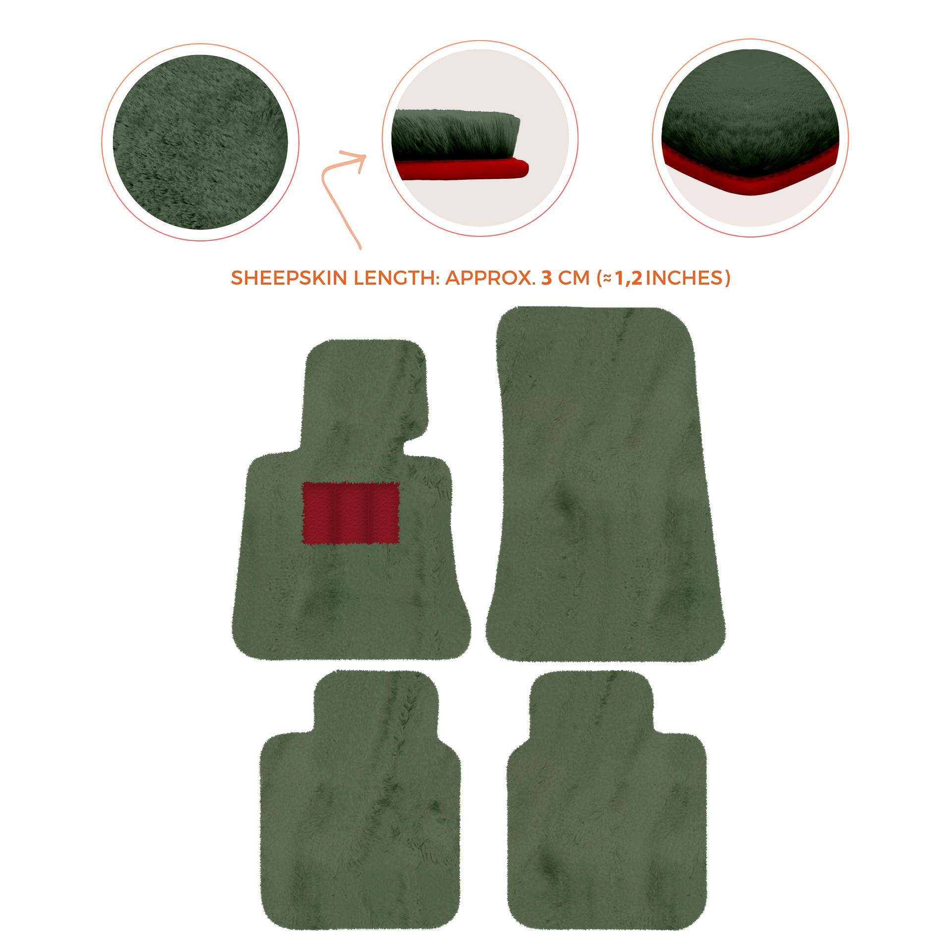 Luxury Sheepskin Floor Mats for Rolls-Royce Ghost Series I (2010-2014)
